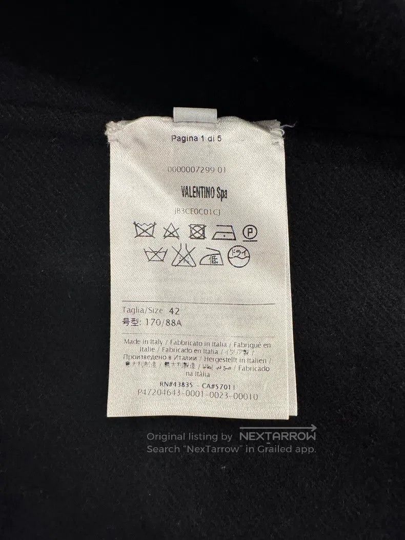 Valentino Valentino Black studded single-breasted wool jacket coat Size XS / US 0-2 / IT 36-38 - 7 Thumbnail