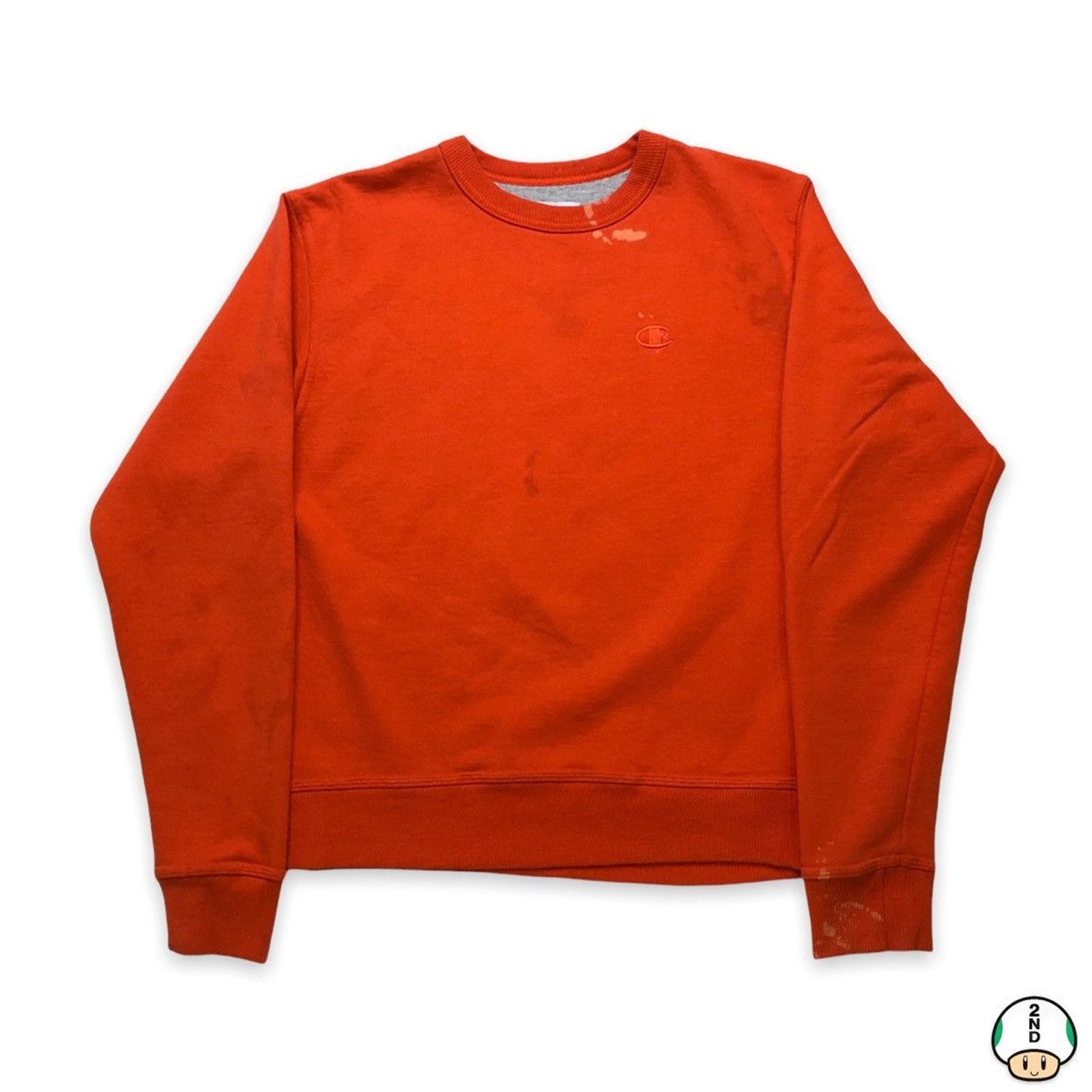 Champion × Vintage Champion Sweatshirt C Logo Athletic Bleach Stained Pullover Size US S / EU 44-46 / 1 - 1 Thumbnail