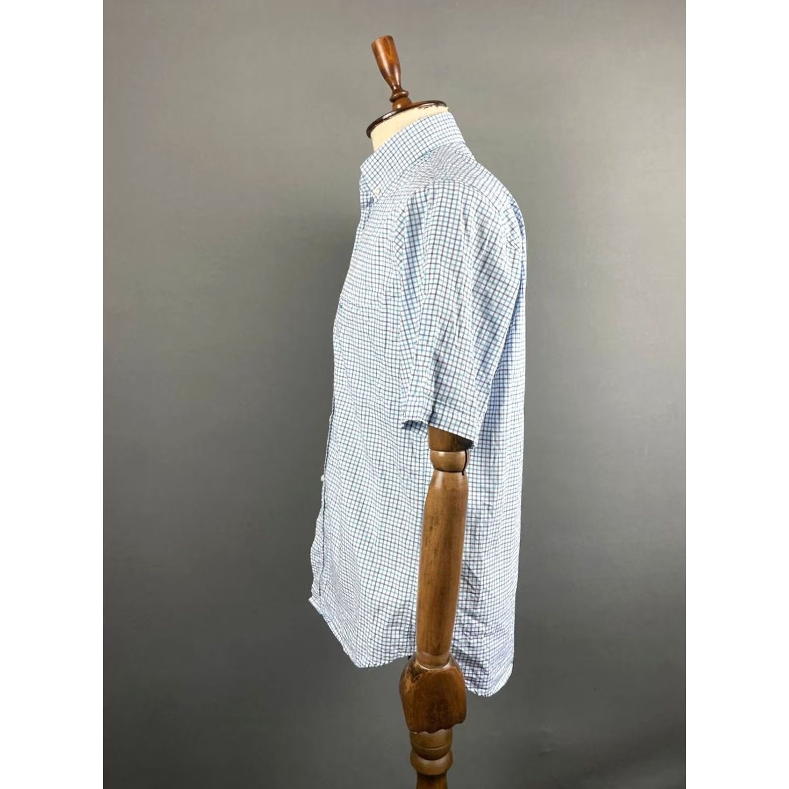 Paul & Shark Paul & Shark Shirt Mens 40 Blue Yachting Casual Size Plaid Cotton Short Sleeve Size US L / EU 52-54 / 3 - 6 Thumbnail