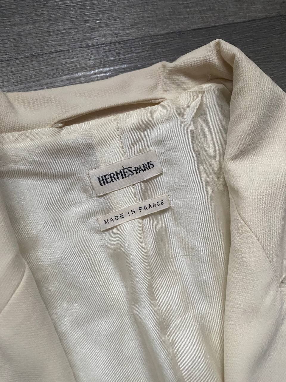 Hermes Women's Vintage HERMES Suit Set Size 46, silk 100% Size XL / US 12-14 / IT 48-50 - 10 Thumbnail
