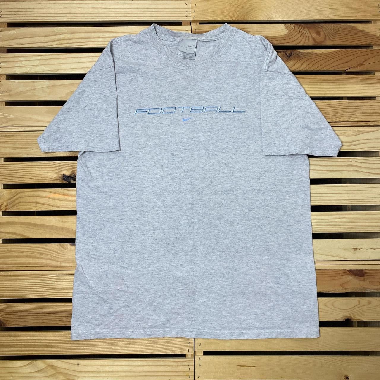 Nike Vintage Nike Gray Football Tee Size Large Size US L / EU 52-54 / 3 - 2 Thumbnail