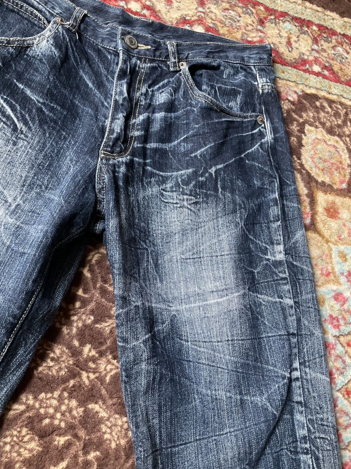 If Six Was Nine × Japanese Brand Japan Brand Distressed Denim Short Pants Size US 32 / EU 48 - 2 Thumbnail