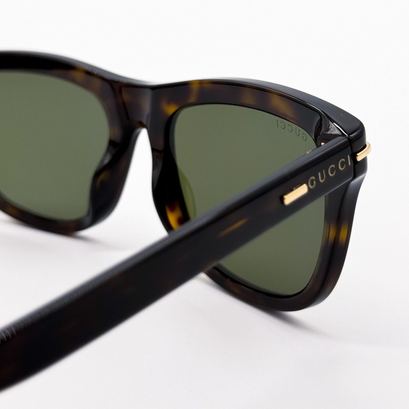 Gucci NEW GUCCI GG1444S 002 SQUARE HAVANA GREEN MEN SUNGLASSES Size ONE SIZE - 5 Thumbnail