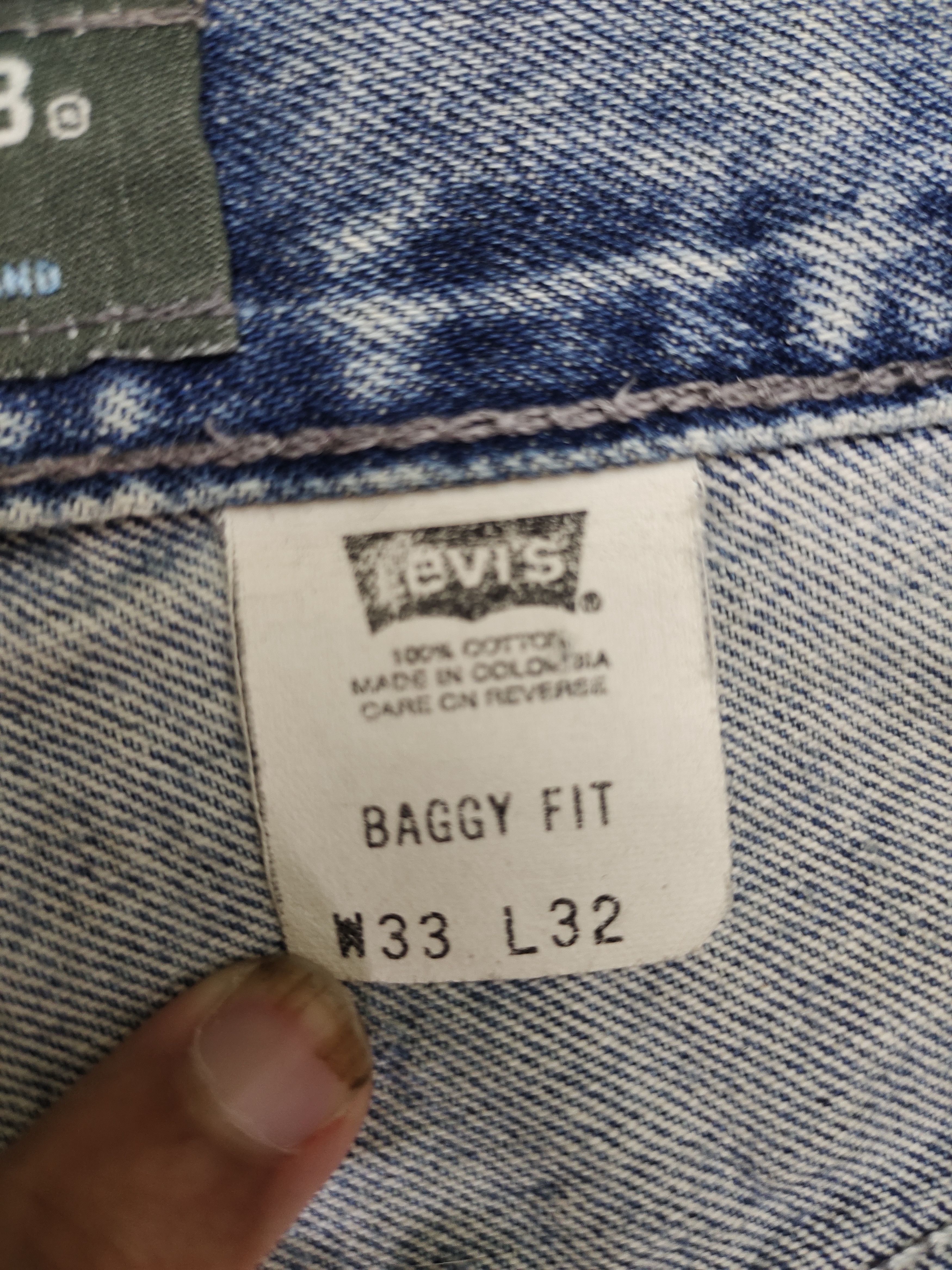 Levi's Vintage Clothing Baggy Jeans 90s Levis Silvertab Wide leg Denim Baggy Fit Size US 33 - 22 Thumbnail