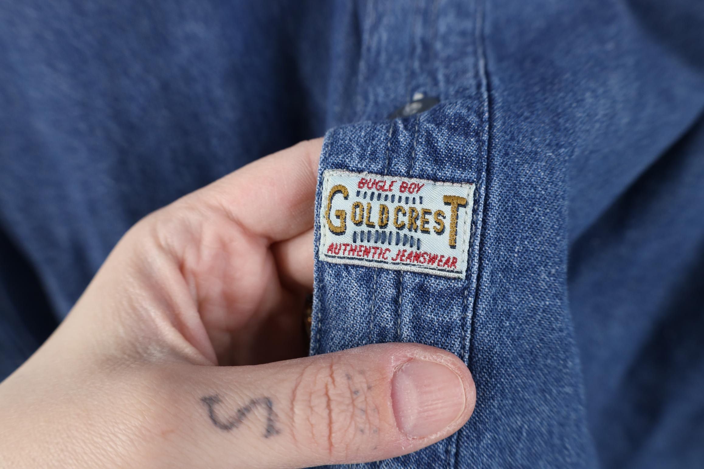 Vintage Vintage 90s Streetwear Big Pocket Denim Button Down Shirt Size US XL / EU 56 / 4 - 4 Thumbnail