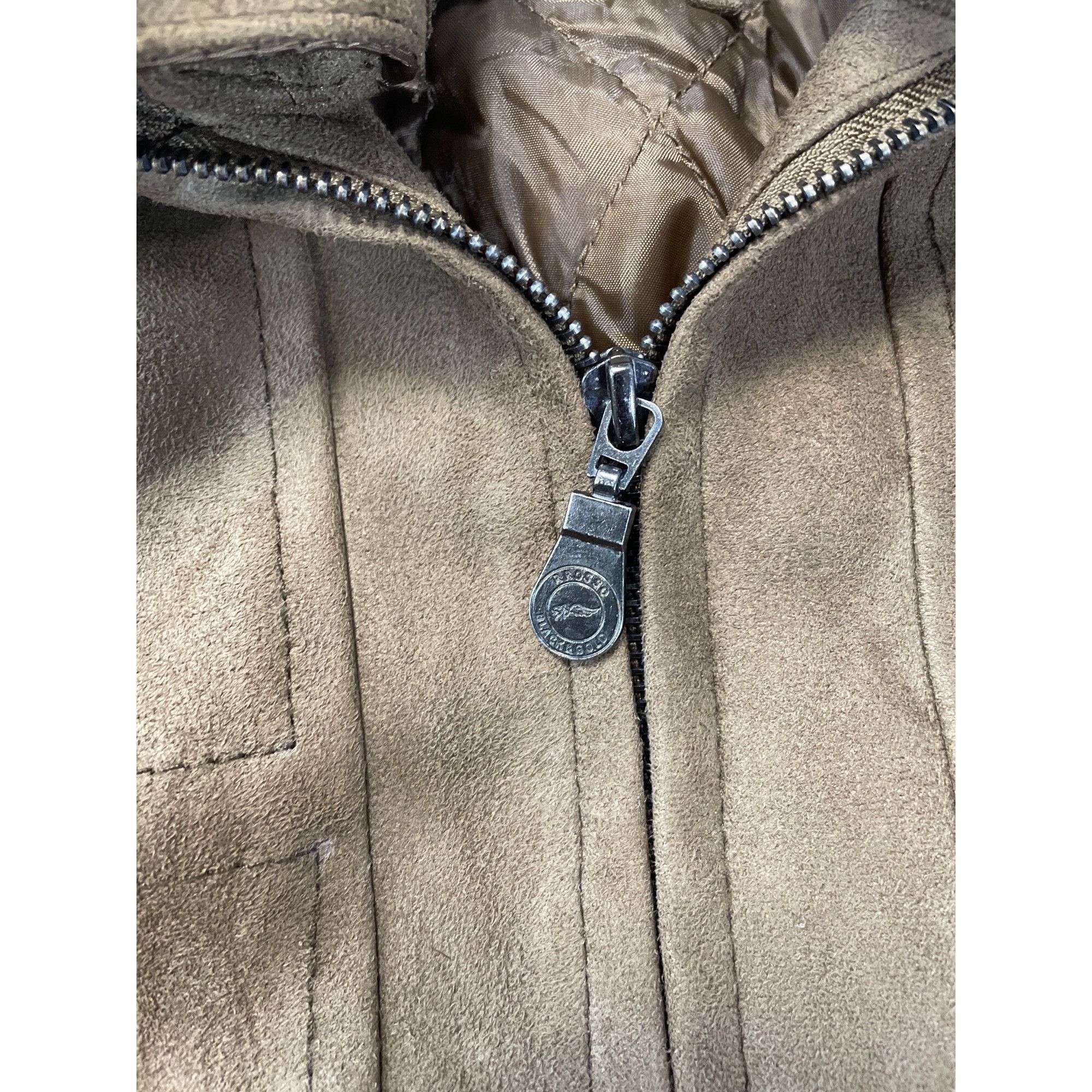 Other Rosso Black Gold Mens Brown suede Italian Boutique jacket/co Size US L / EU 52-54 / 3 - 8 Thumbnail