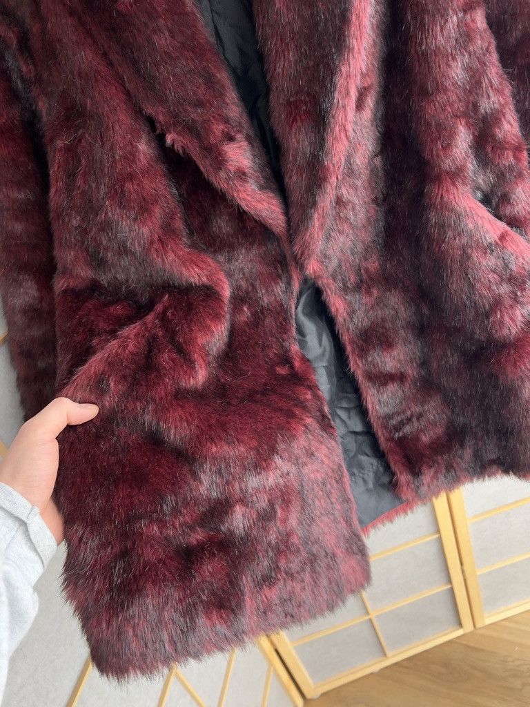 Hysteric Glamour Crazy 00s red faux fur jacket avant garde y2k japanese fuzzy Size L / US 10 / IT 46 - 5 Thumbnail