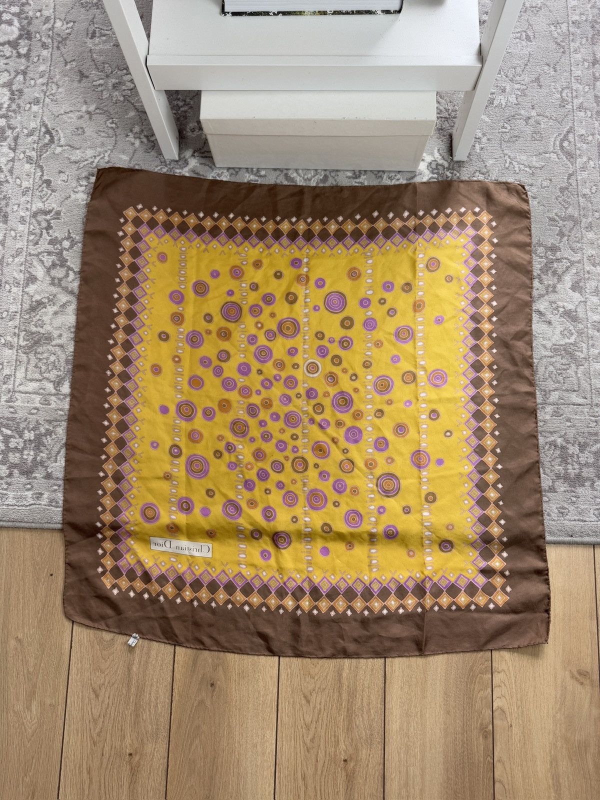 Designer × Dior × Vintage Vintage 90s Christian Dior silk scarf / shawl old money Size ONE SIZE - 2 Thumbnail