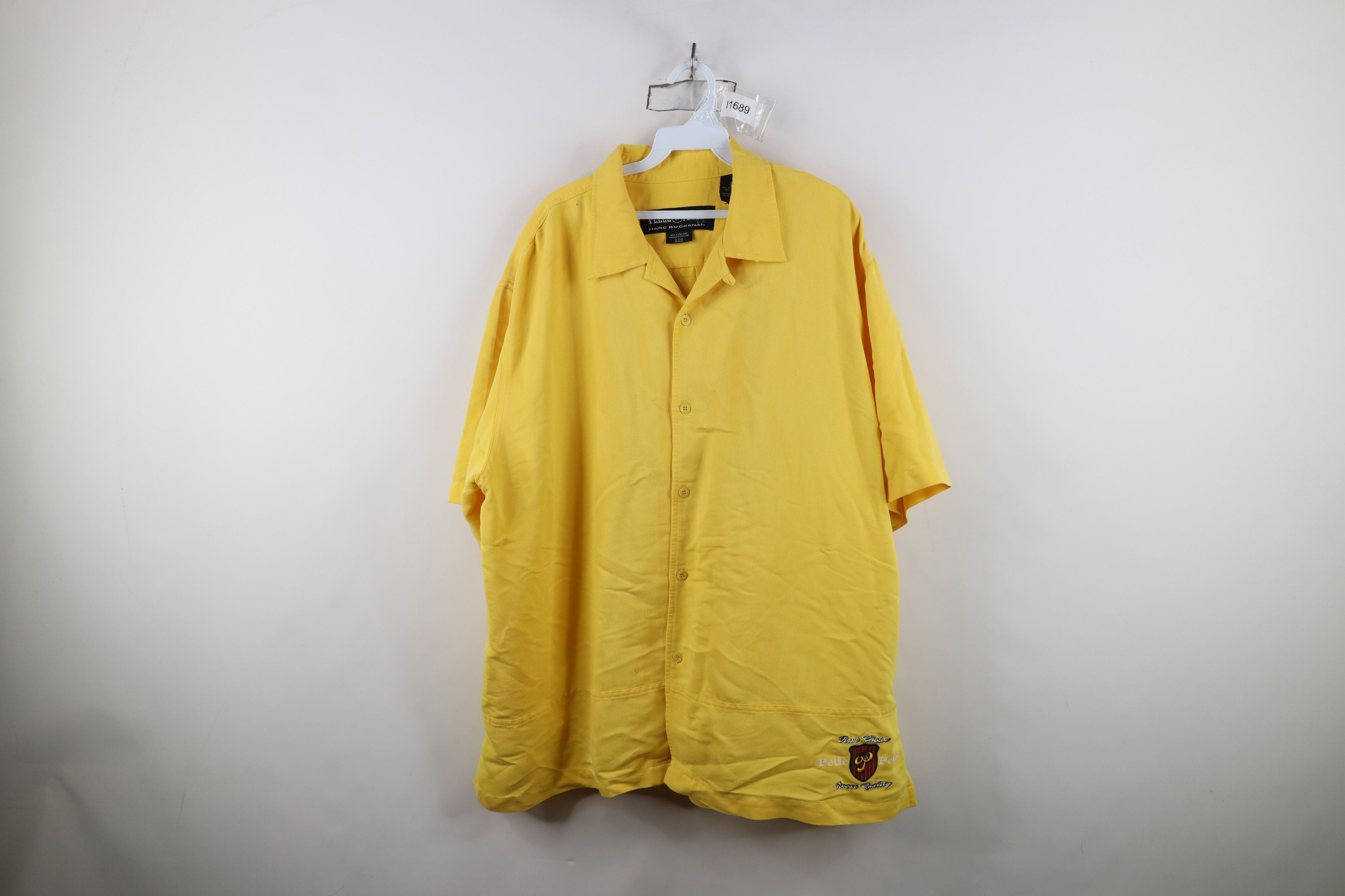 Pelle Pelle Vintage 90s Pelle Pelle Baggy Fit Collared Button Shirt Size US XL / EU 56 / 4 - 1 Thumbnail