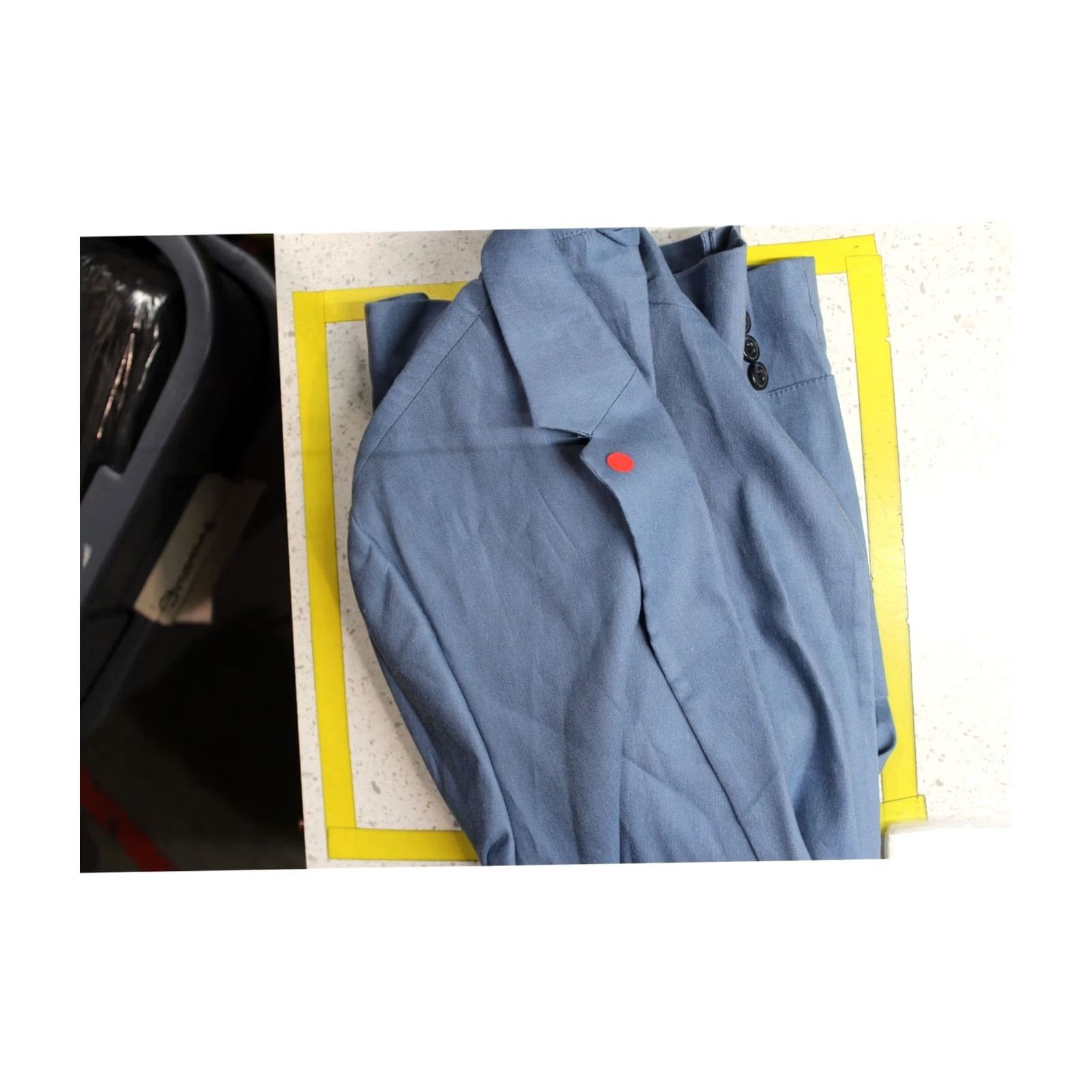 Alfani Alfani Mens Blazer Jacket Linen Blend Stretch Two Button medblue L Size 42R - 2 Thumbnail