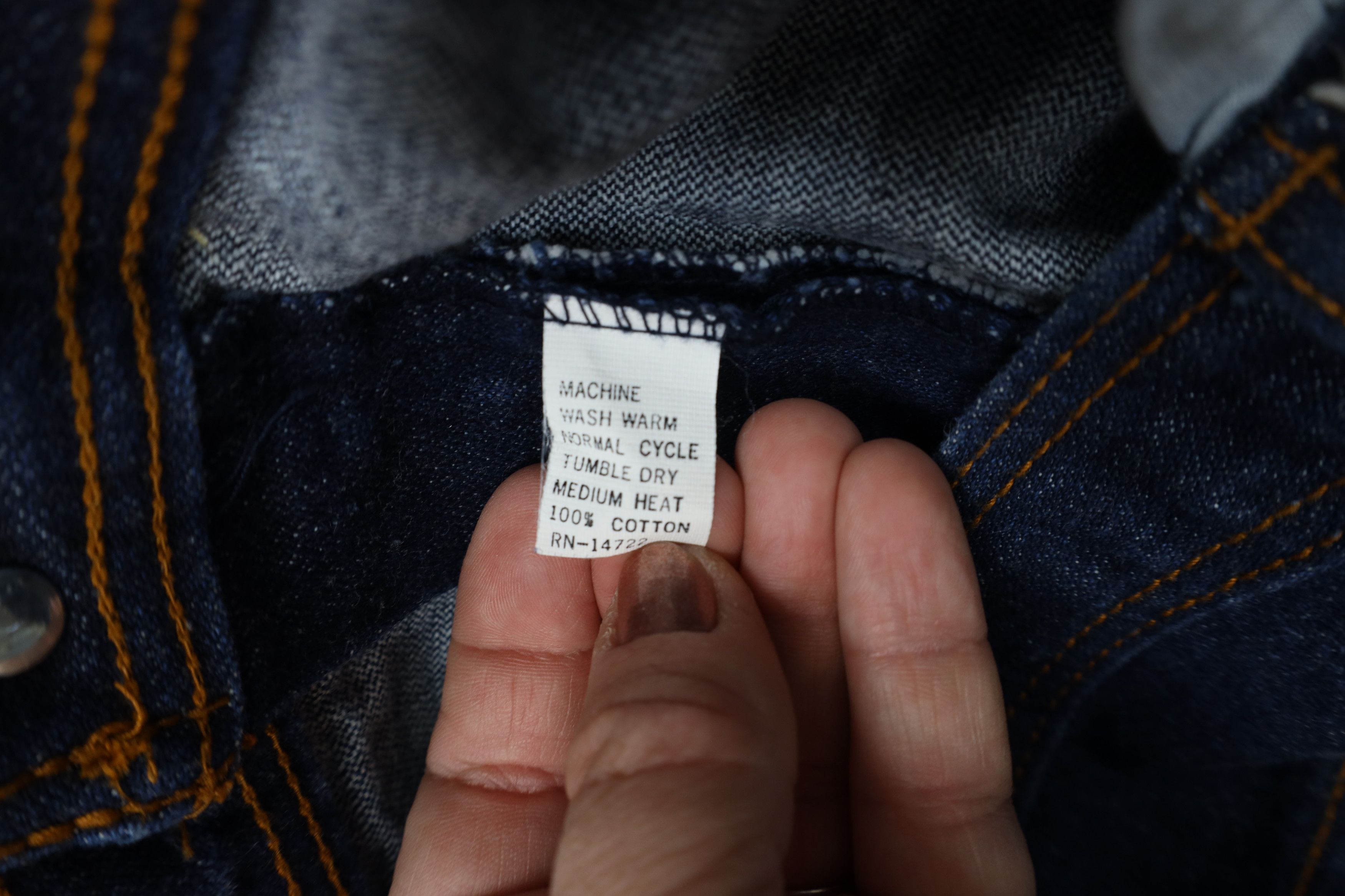 Vintage Vintage 70s Streetwear Flared Wide Leg Denim Jeans Blue USA Size US 34 / EU 50 - 9 Thumbnail