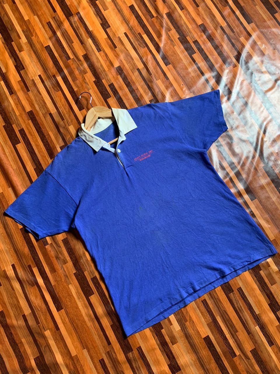 Vintage Rare Vintage ASAHI SUPER DRY polo Tee single stich KARAKUCHI Size US L / EU 52-54 / 3 - 5 Thumbnail
