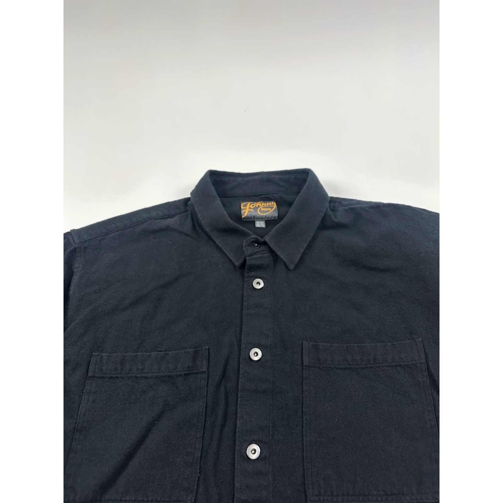 Vintage VINTAGE Johnny Bigg Shirt Mens XL Black Button Up Heavyweight Long Sleeve Size US XL / EU 56 / 4 - 2 Thumbnail