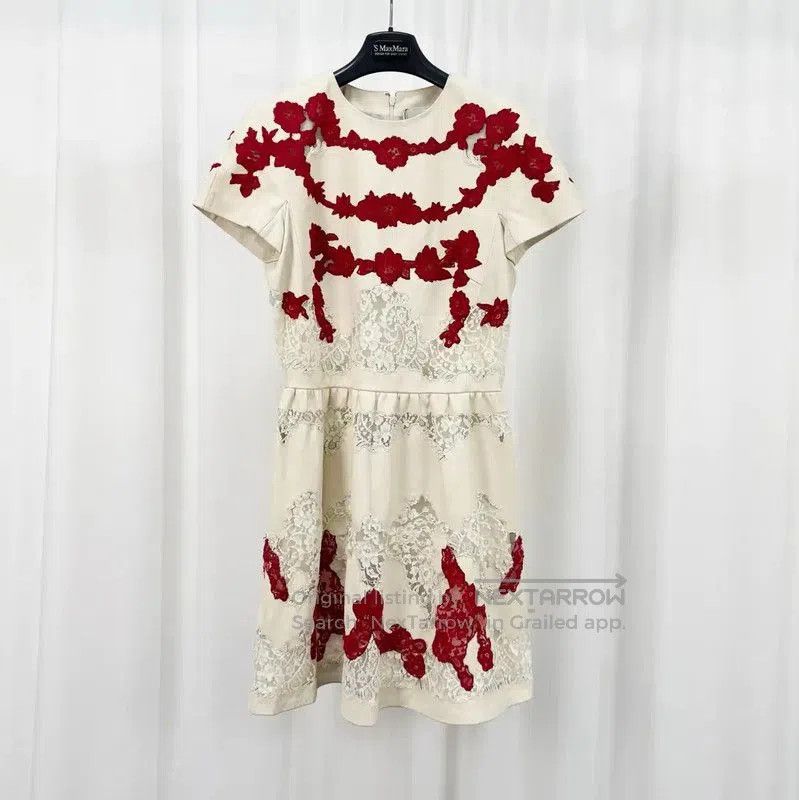 Valentino Valentino Embroidered Color Block A-Line Dress . Size XL / US 12-14 / IT 48-50 - 1 Thumbnail