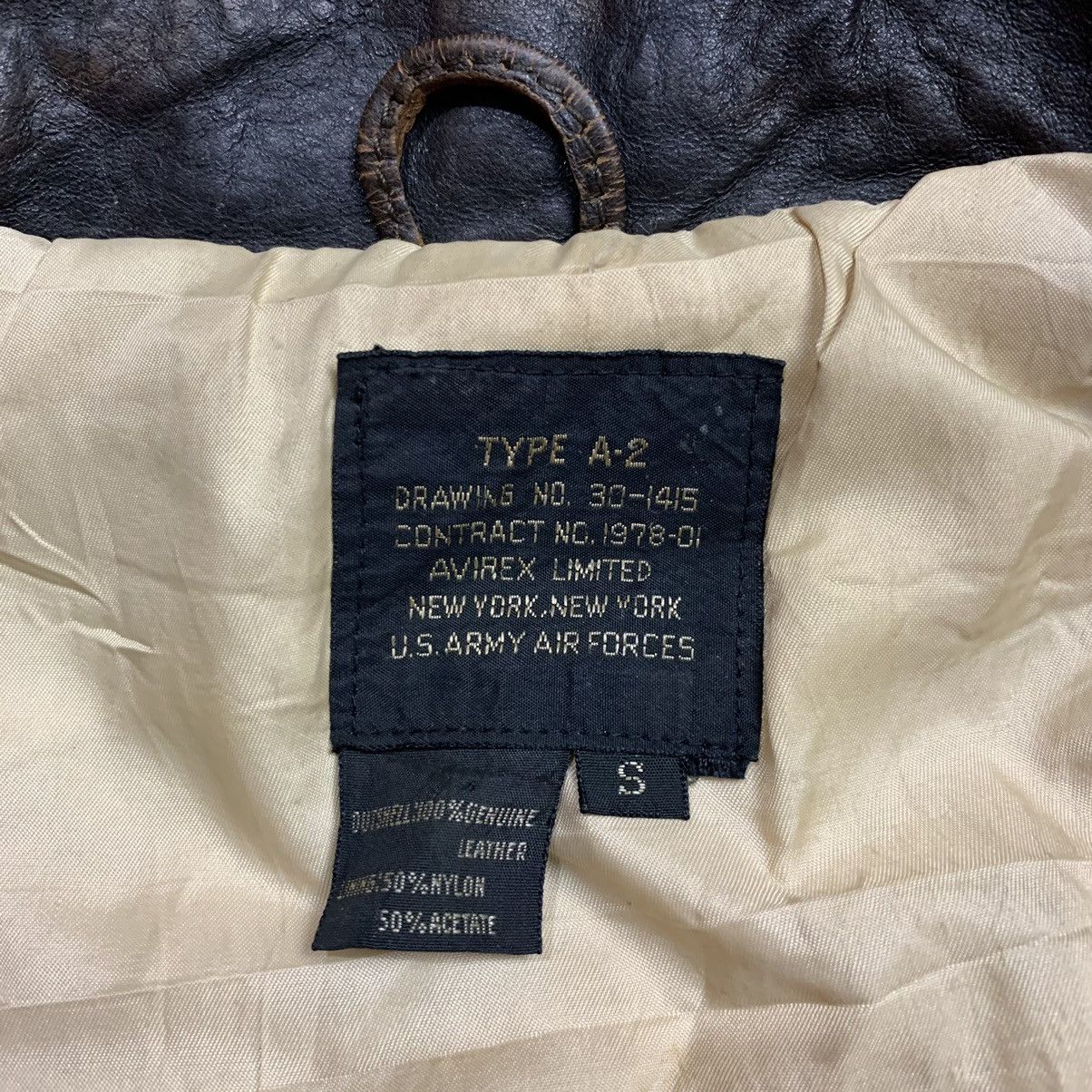 Avirex × Vintage Vintage 80s avirex A-2 leather flight jacket Size US M / EU 48-50 / 2 - 10 Thumbnail