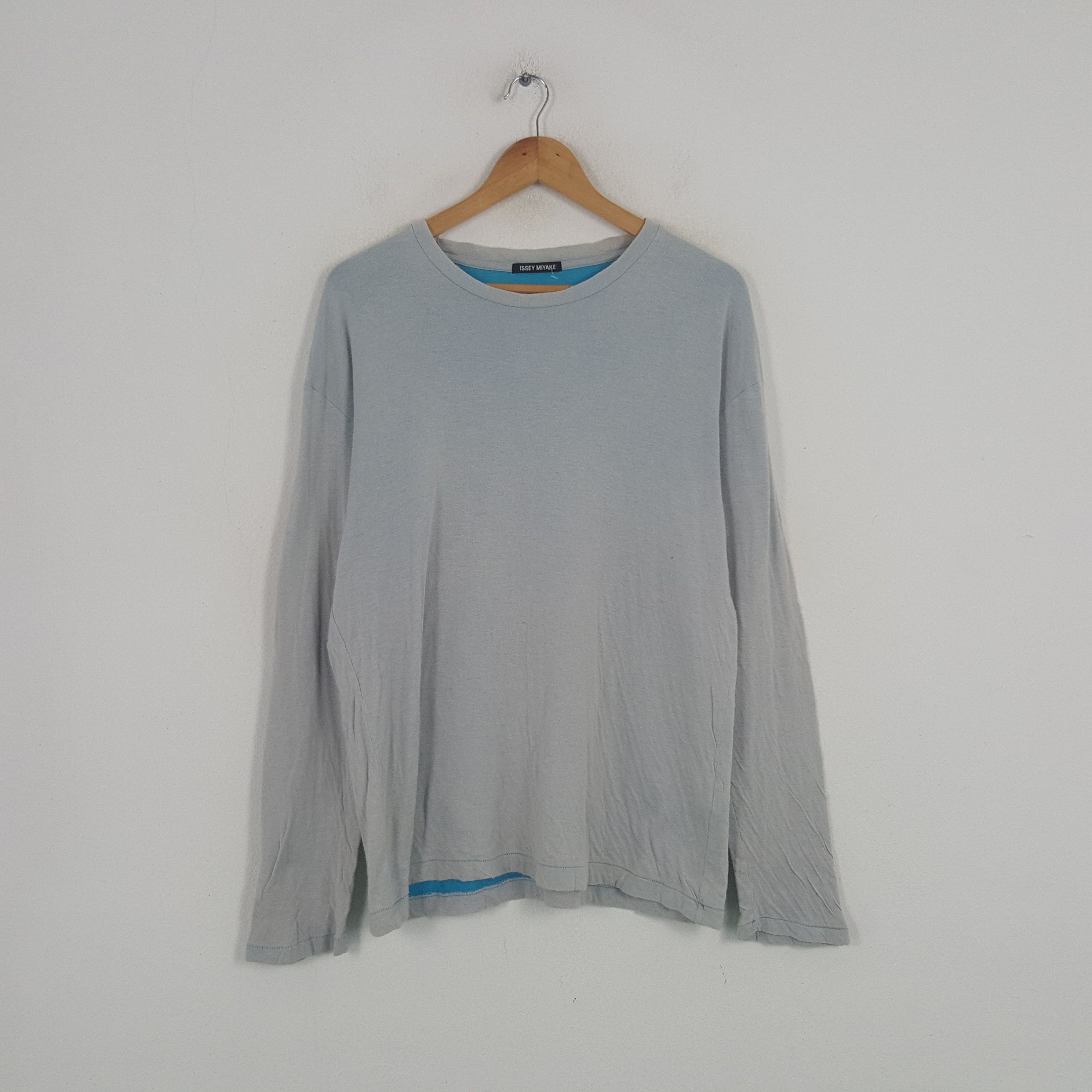 Issey Miyake × Japanese Brand × Vintage Vintage Issey Miyake Japanese Designer Long Sleeve Tshirt Size US XL / EU 56 / 4 - 1 Thumbnail