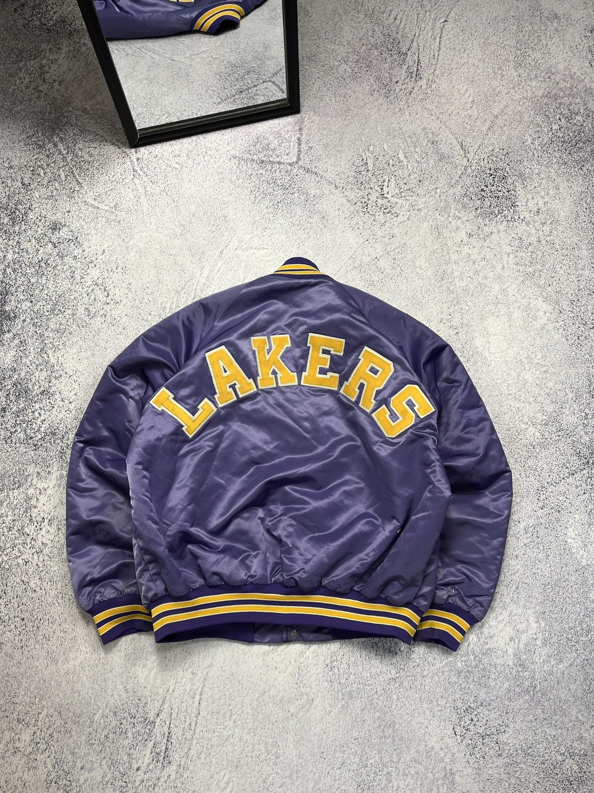 Vintage Chalk Line NBA Los Angeles Lakers Bomber Jacket USA
