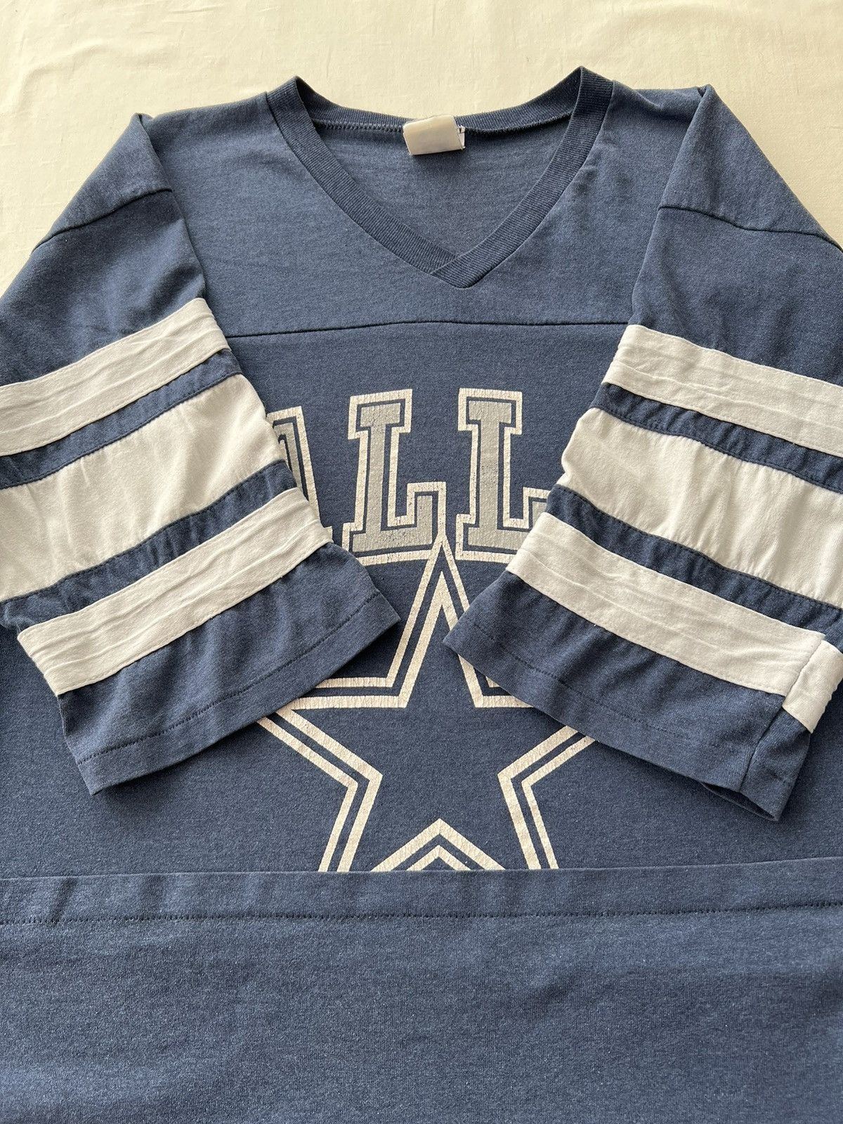 NFL Vintage 90s Dallas Cowboys NFL Logo 7 T-shirt Size US L / EU 52-54 / 3 - 6 Thumbnail