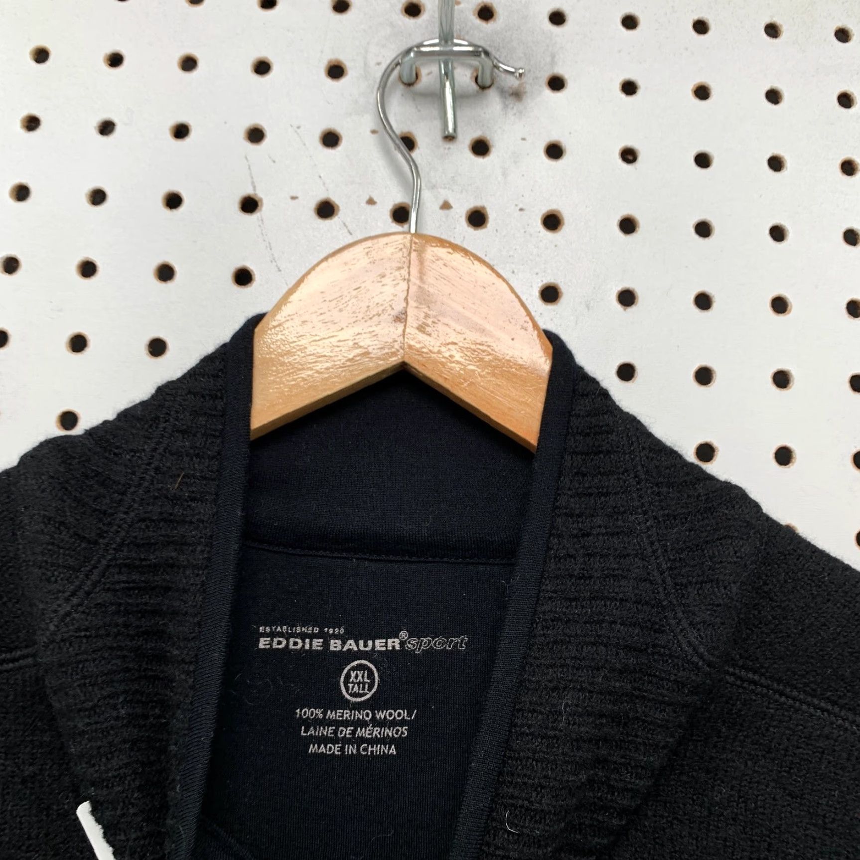 Eddie Bauer Eddie Bauer Sport Merino Wool Sweater Jacket Mens XL Black Heavyweight Sweater Size US XL / EU 56 / 4 - 3 Thumbnail