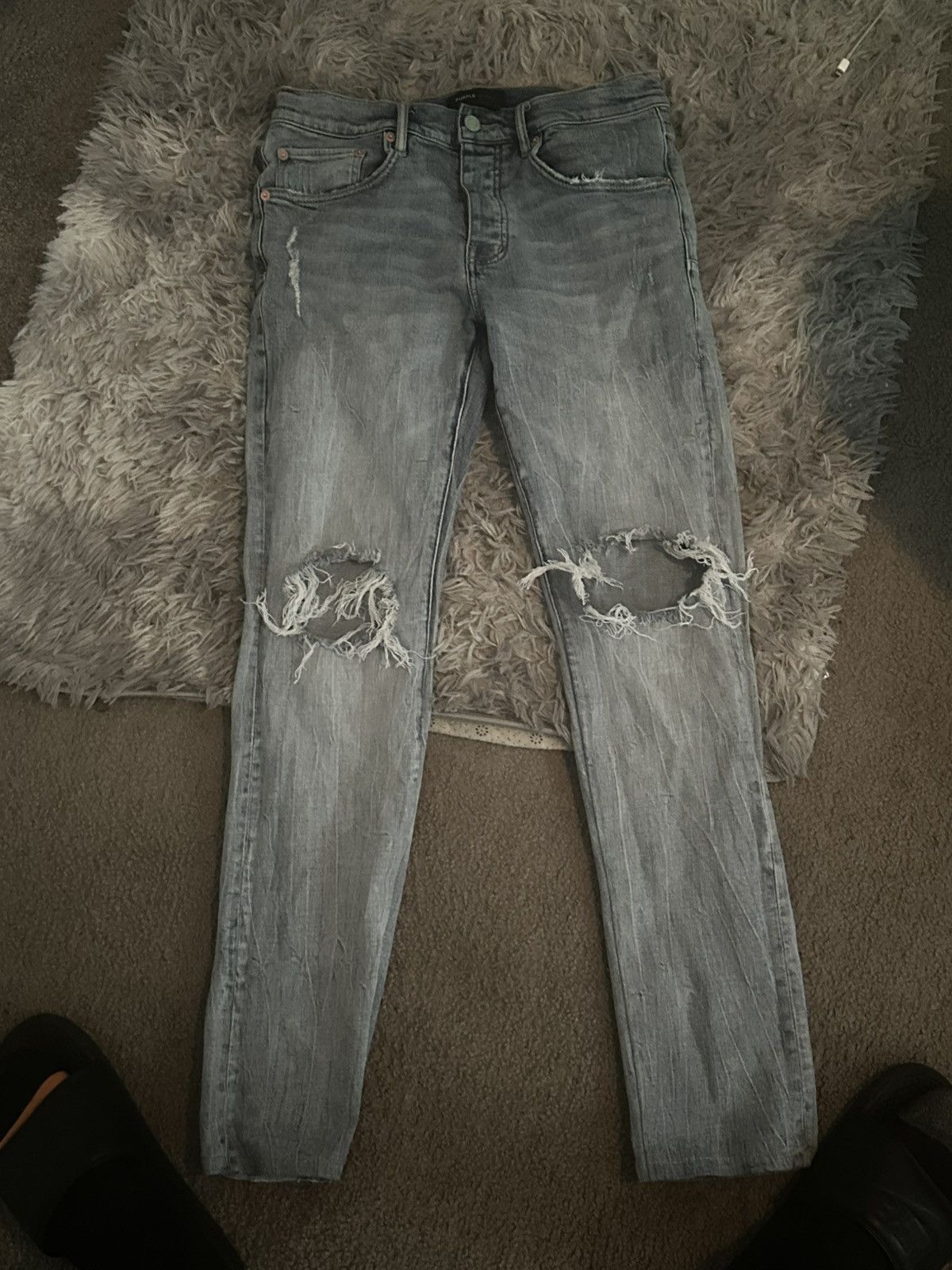 Purple Brand P004 Low Rise Slim Boot Cut Size US 32 / EU 48 - 2 Thumbnail