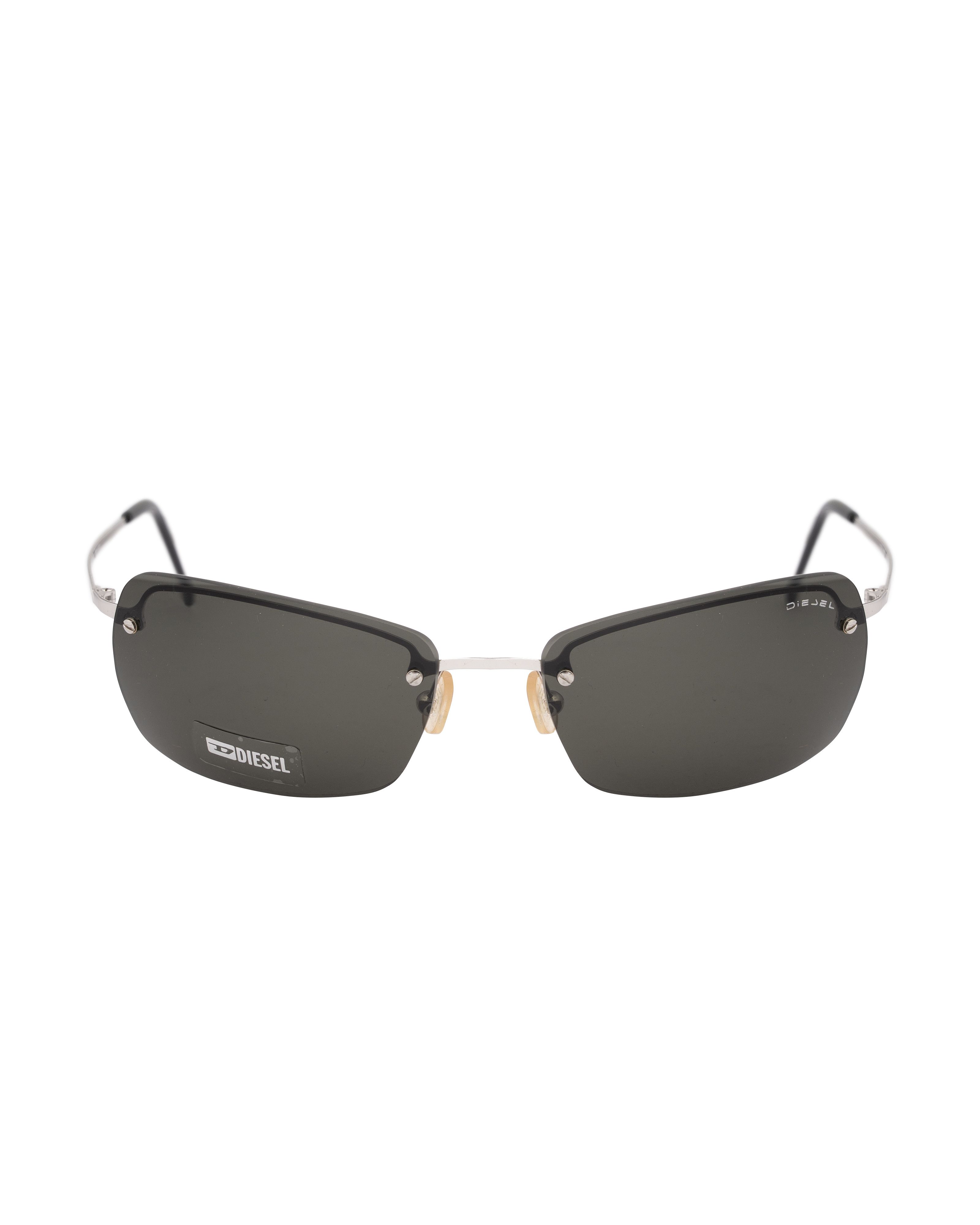 Diesel Diesel '90s Black Rimless Rectangular Sunglasses Size ONE SIZE - 2 Thumbnail
