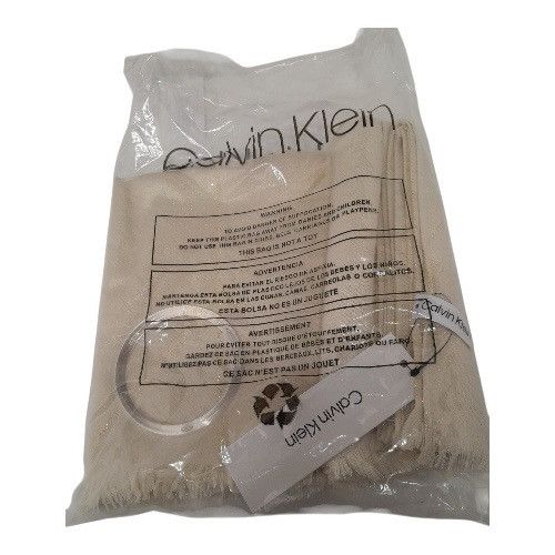 Calvin Klein Calvin Klein Diagonal CK Logo Metallic Scraf Size ONE SIZE - 5 Thumbnail