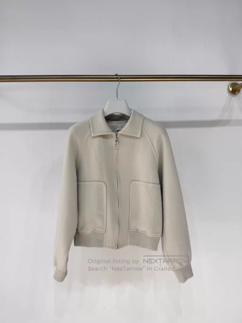 Hermes Hermes Pig nose zipper thin wool short coat Pig nose logo Size XXS / US 00 / IT 34 - 1 Thumbnail