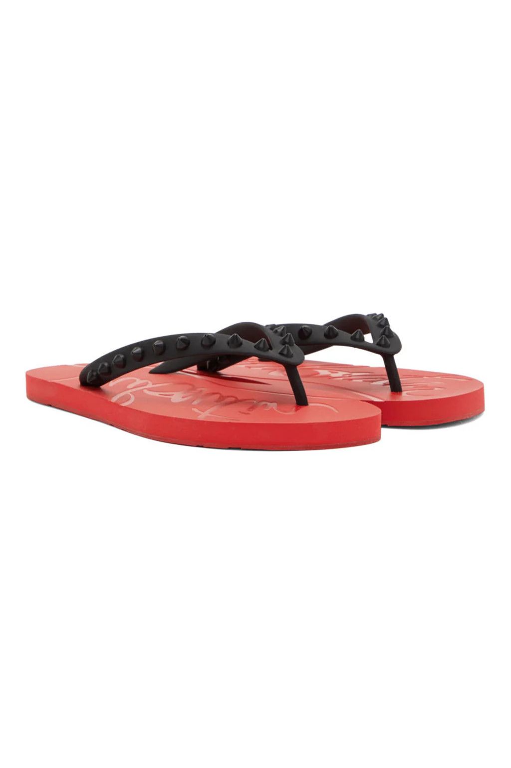 Christian Louboutin o1bcso1str1024 Loubi Flip Flat in Red Size US 10 / EU 43 - 2 Thumbnail
