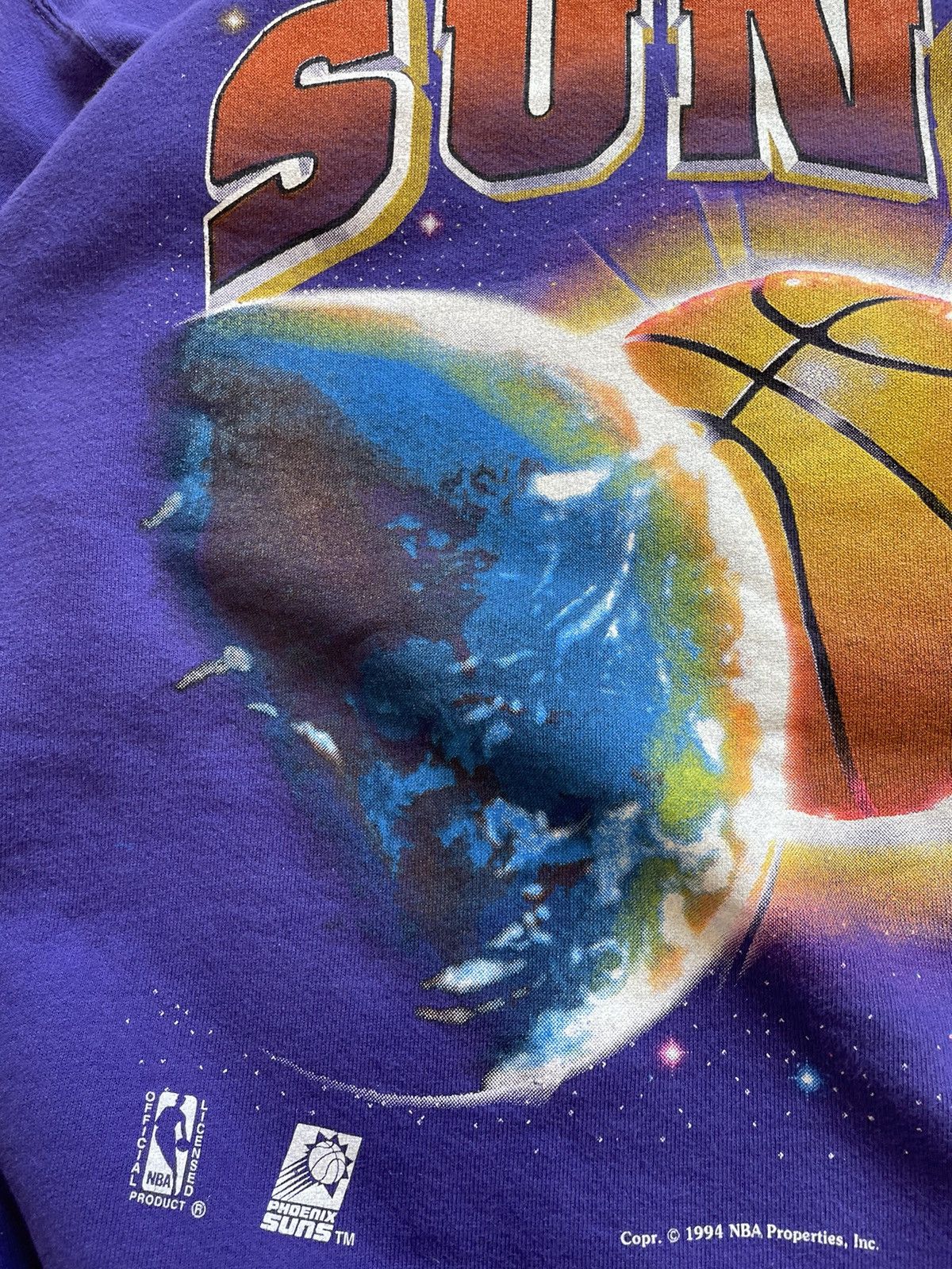 Phoenix Suns Nutmeg Mills Vintage 90s NBA Space Sweatshirt M