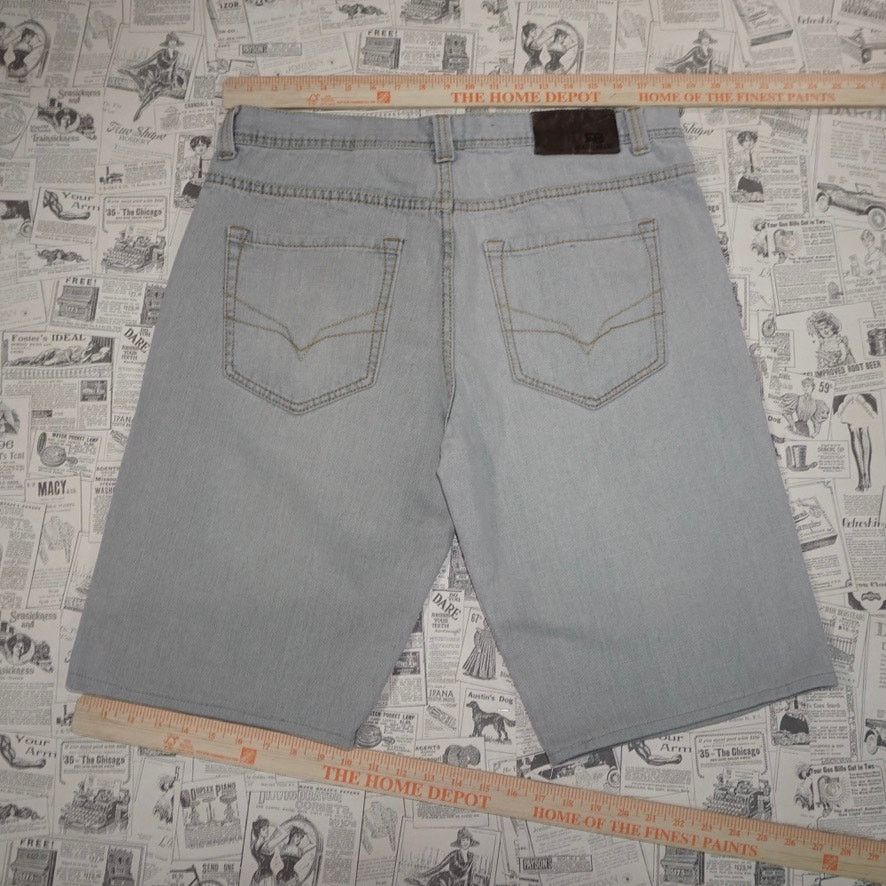 Vintage 36x32 - Vintage Y2K royal blue super washed out faded jorts Size US 36 / EU 52 - 5 Thumbnail