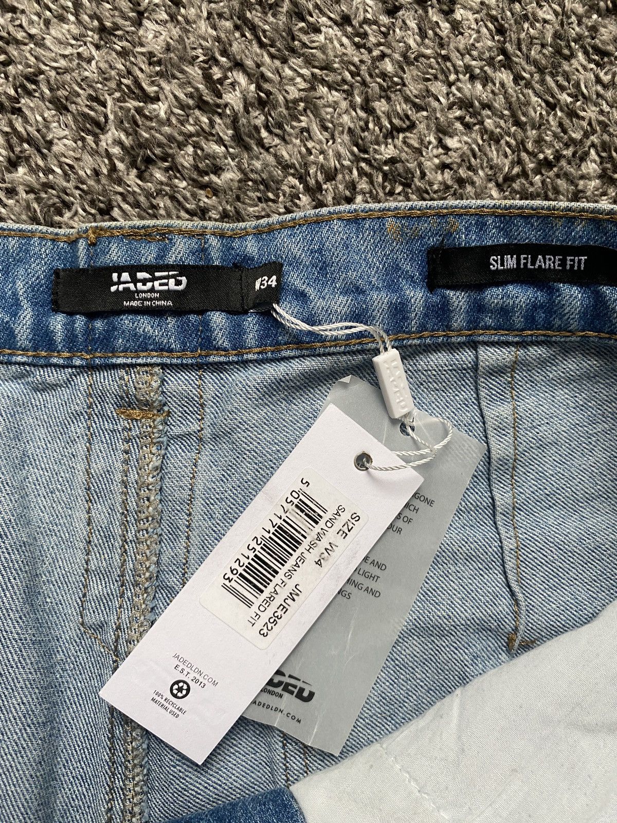 Jaded London Jaded London Sand Wash Blaze Jean Size US 34 / EU 50 - 5 Thumbnail