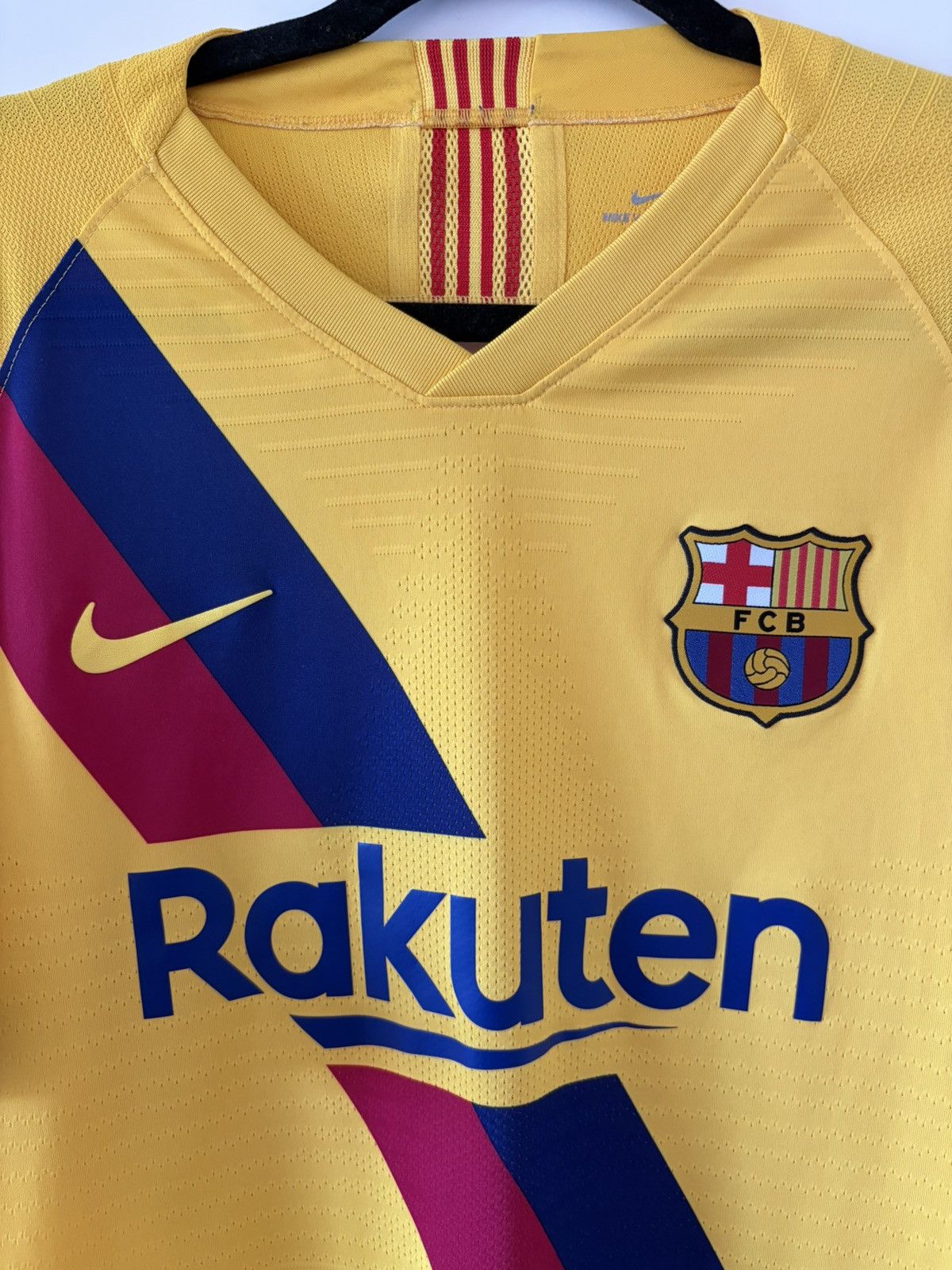 Barcelona nike 2019/2020 wyjazdowa Messi wersja meczowa — zdjęcie 6