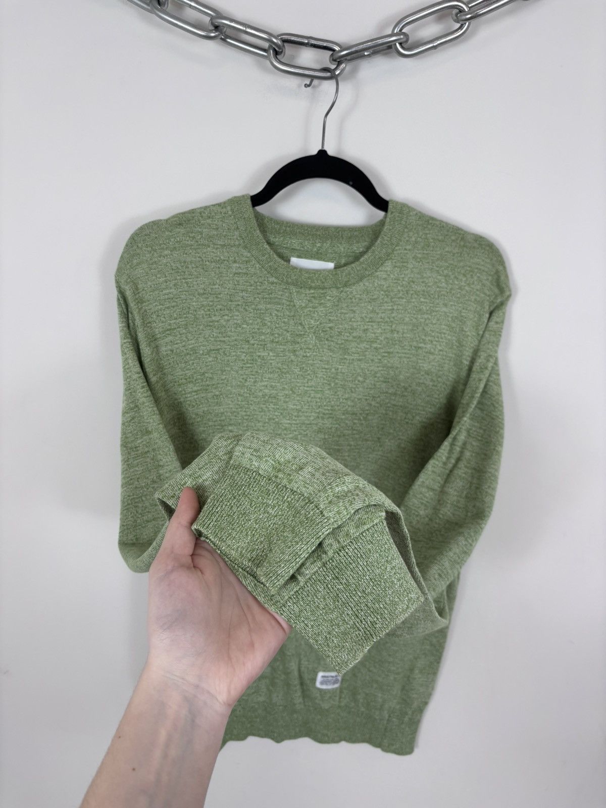 Norse Projects Norse Projects Sigfred Knit Men’s Mint Green Cotton Sweater Size US M / EU 48-50 / 2 - 6 Thumbnail