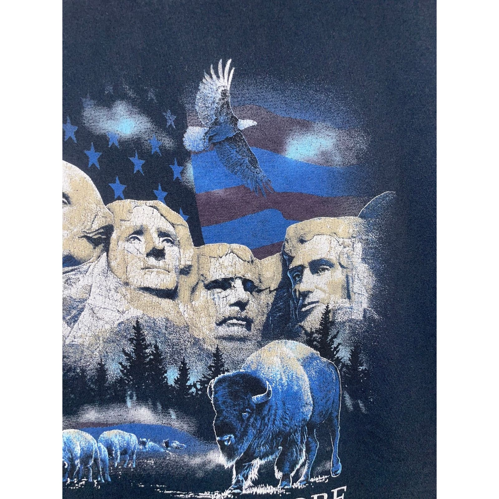 Vintage Vintage Mount Rushmore Shirt National Memorial Blue Tee XL Size US XL / EU 56 / 4 - 3 Thumbnail
