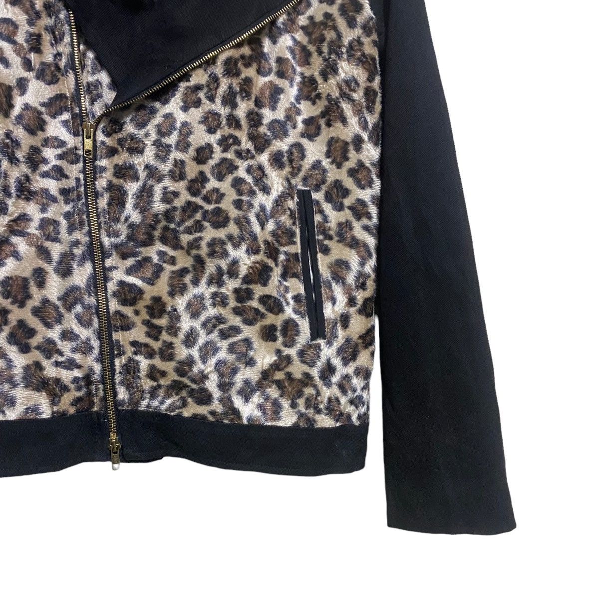 Japanese Brand Japanese Beast Recyclage Leopard Double Collar Jacket Size M / US 6-8 / IT 42-44 - 6 Thumbnail