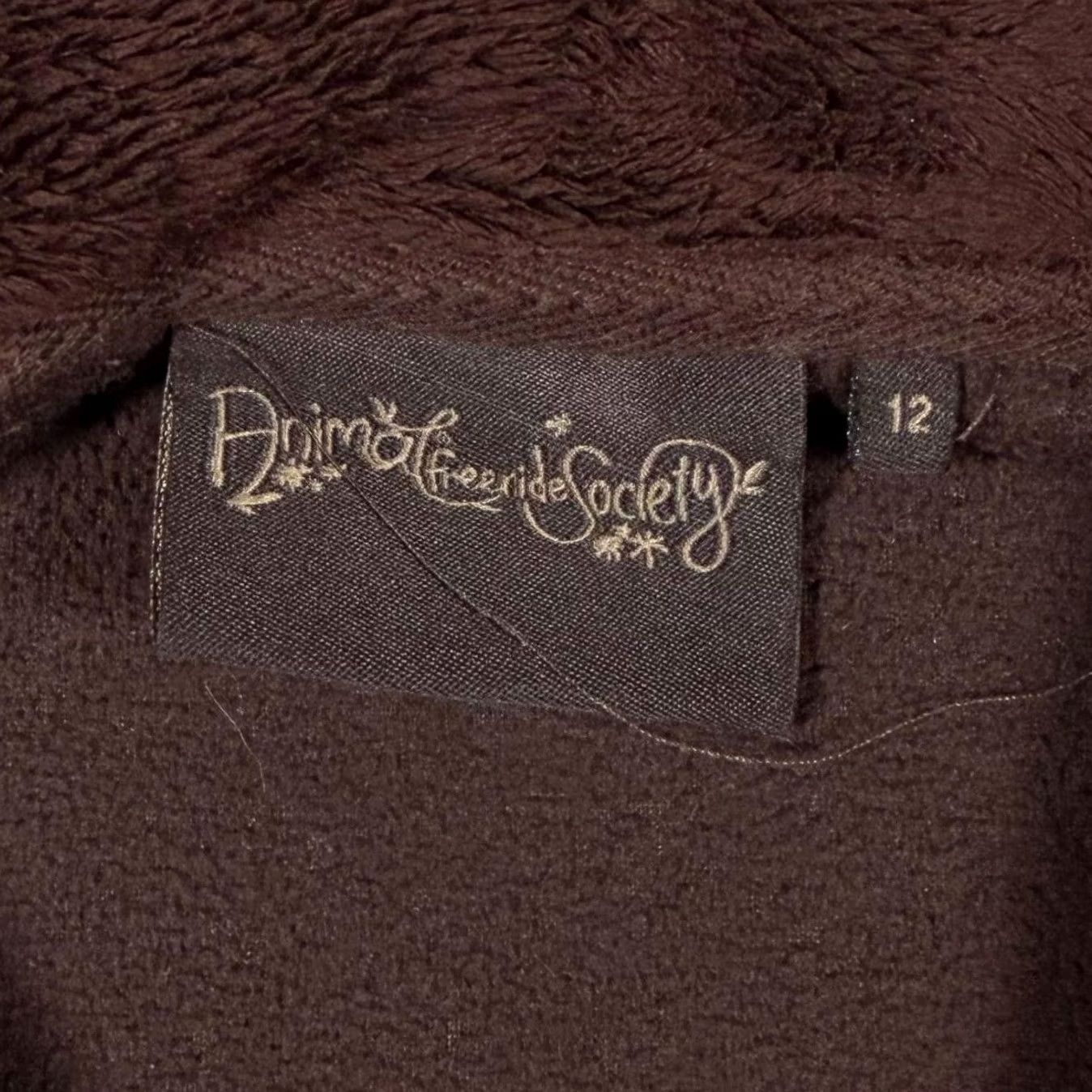 Vintage Animal Embroidered Brown Fleece 1/4 Zip Lightweight Sweatshirt Women's UK 12 Size XL / US 12-14 / IT 48-50 - 3 Thumbnail