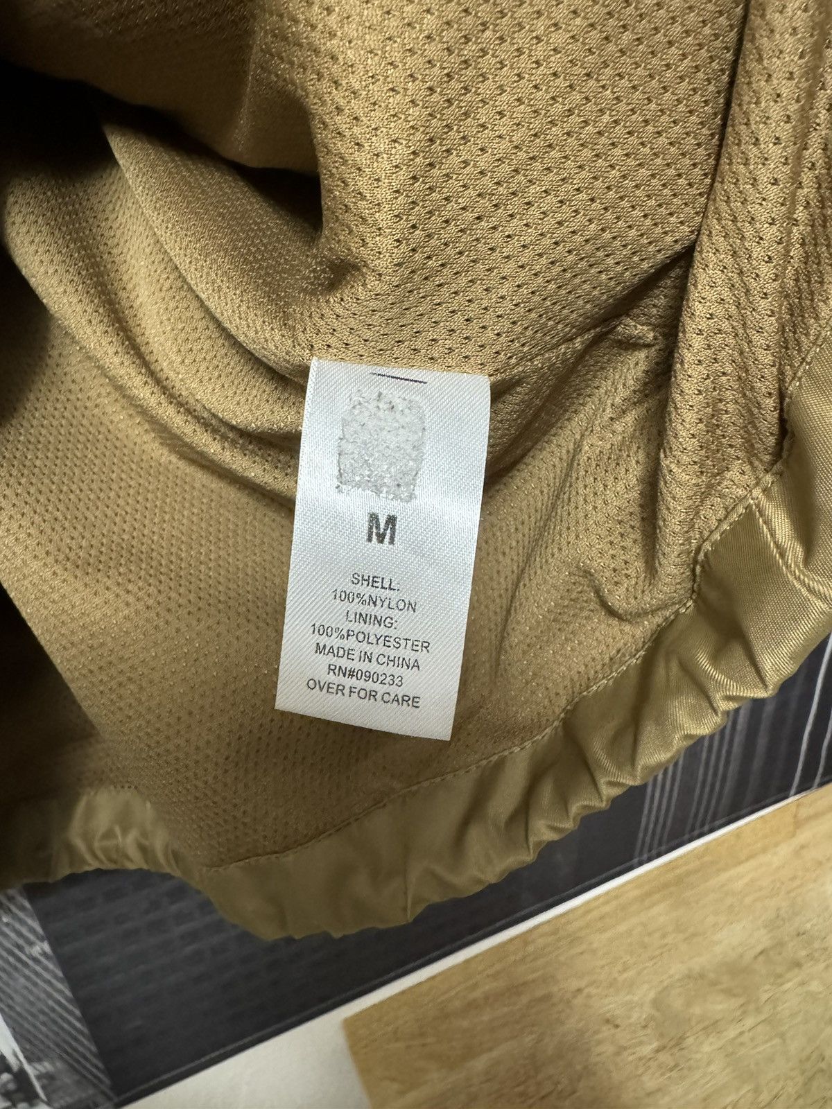 Fear of God 💥Fear of God Essentials Nylon Jacket SZ Medium Tan Size US M / EU 48-50 / 2 - 9 Thumbnail