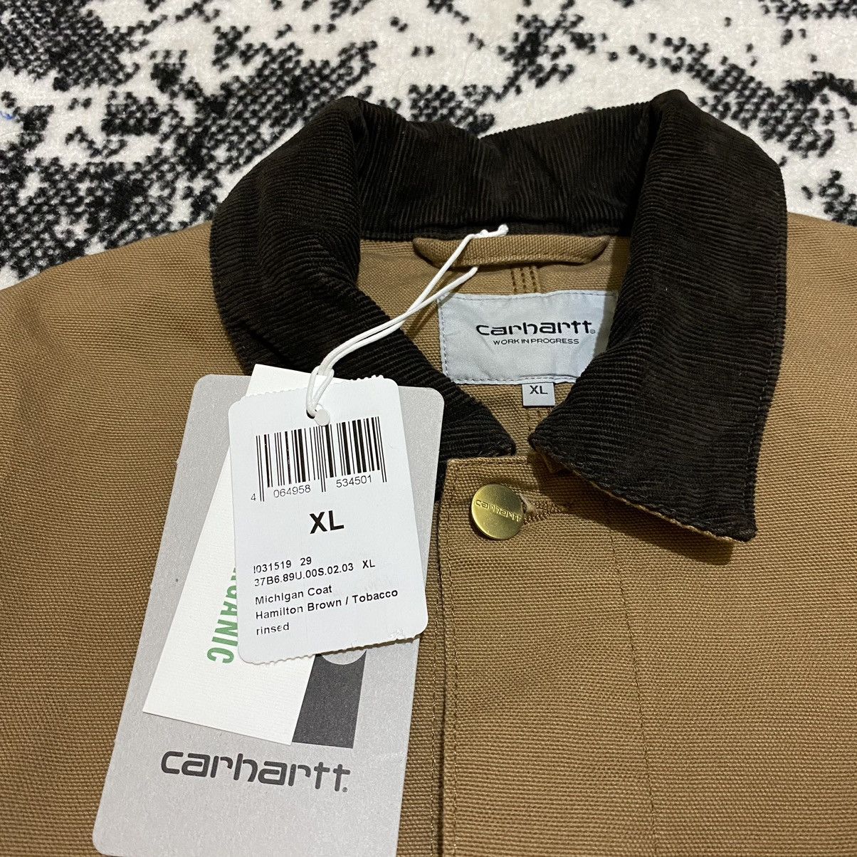 Carhartt × Carhartt Wip CARHARTT WIP MICHIGAN CHORE COAT HAMILTON BROWN / TOBACCO Size US XL / EU 56 / 4 - 3 Thumbnail