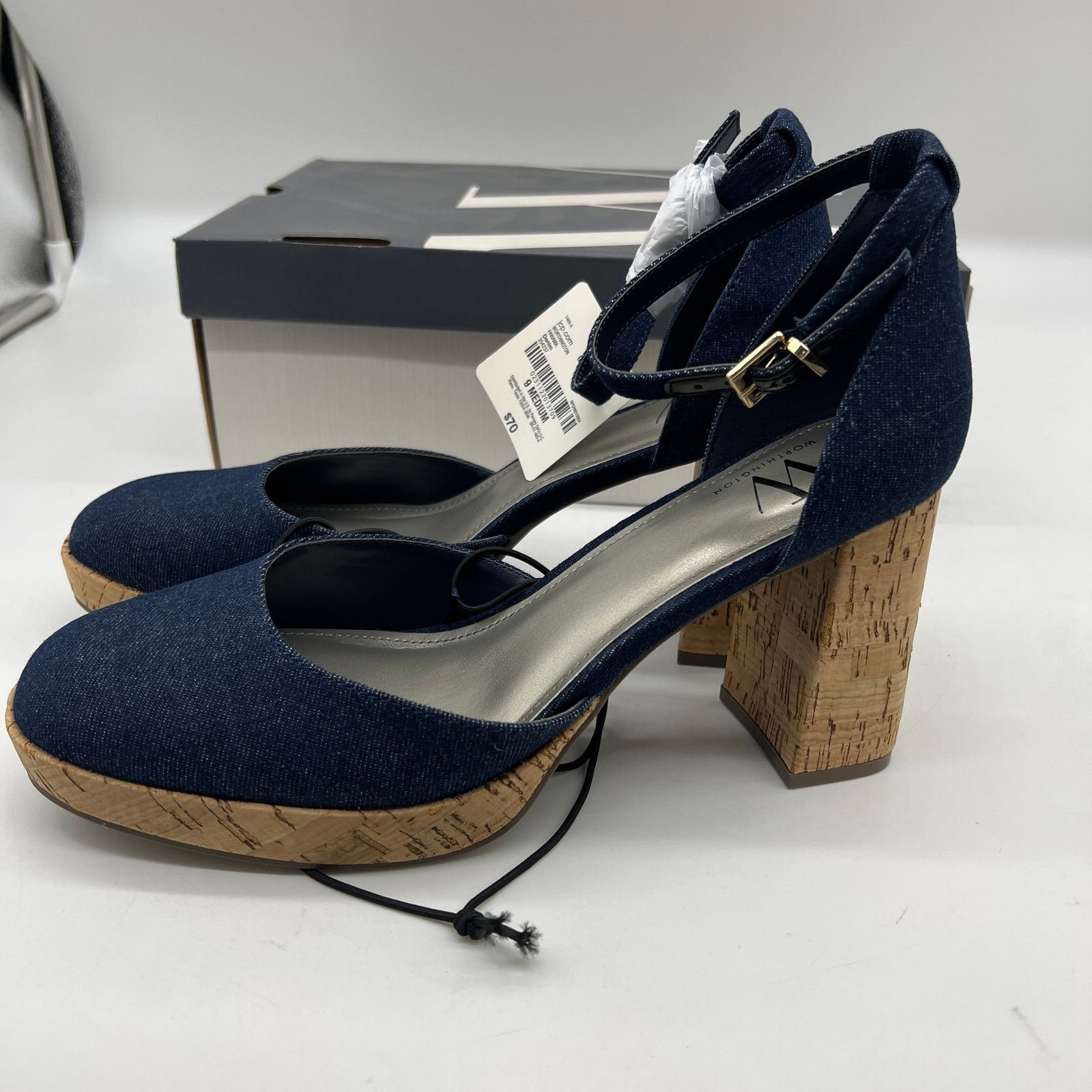 Other Worthington Womens Panama Block Heel Pumps Size US 9 / IT 39 - 6 Thumbnail