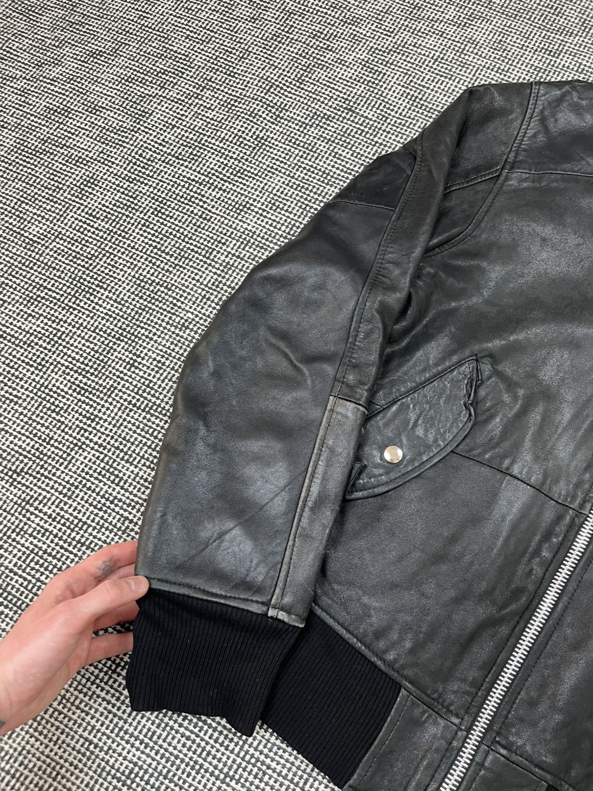 Pelechecoco Pelechecoco handmade reworked biker boxy leather jacket Size US XL / EU 56 / 4 - 6 Thumbnail