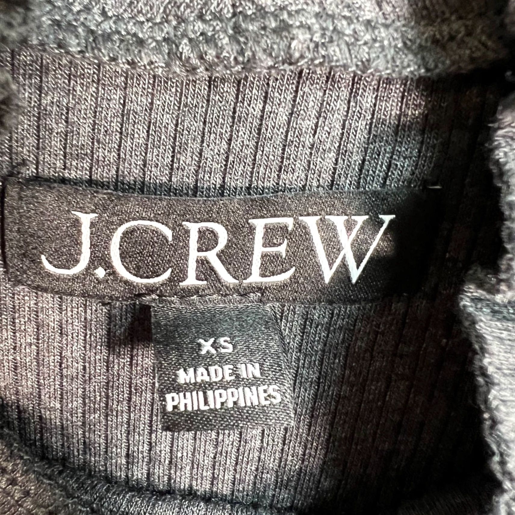 J.Crew J.Crew Womens XS Gray Ribbed Long Sleeve Ruffle Turtleneck Top Size XS / US 0-2 / IT 36-38 - 3 Thumbnail