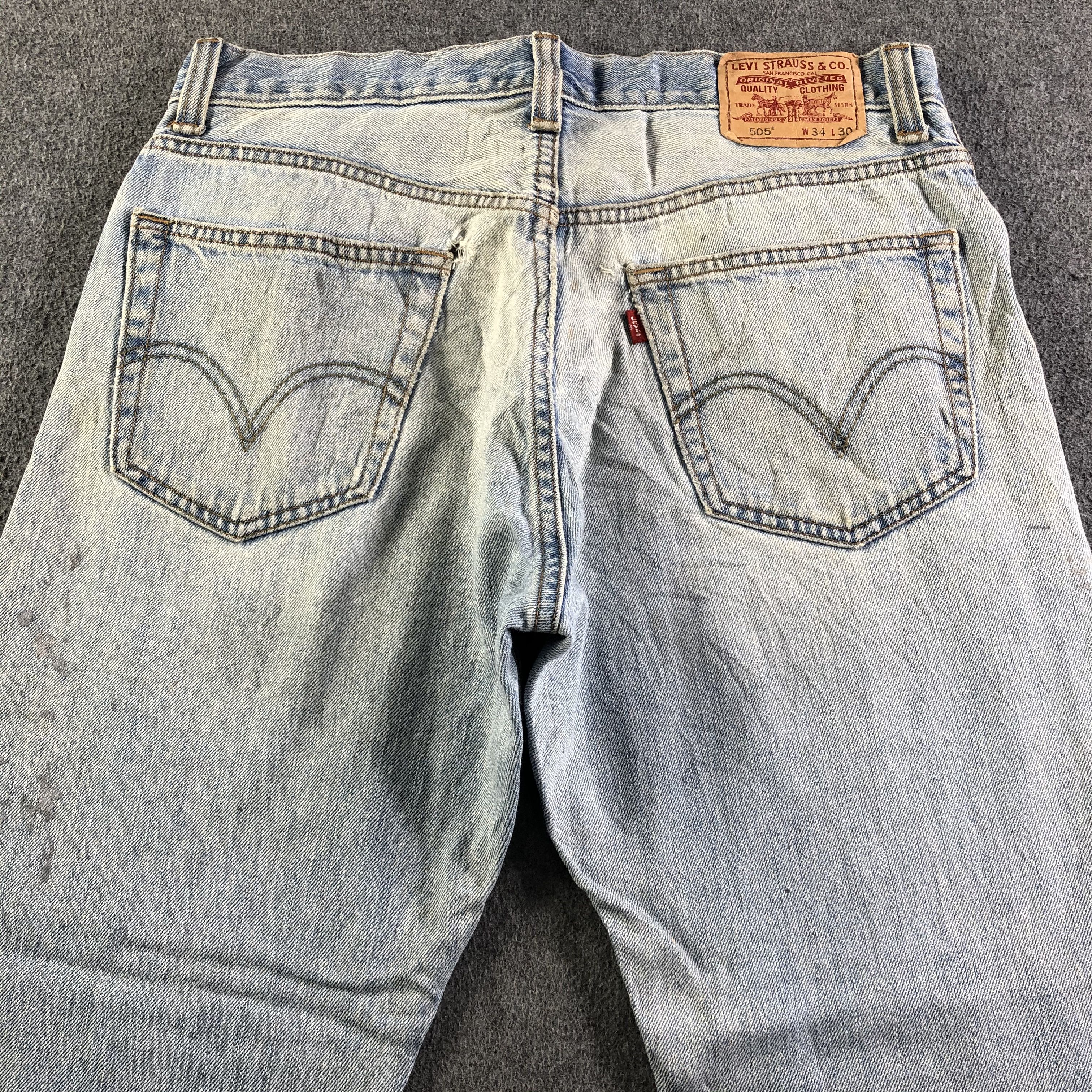 Levi's Vintage Light Wash Levis 505 Jeans-J4269 Size US 34 / EU 50 - 4 Thumbnail