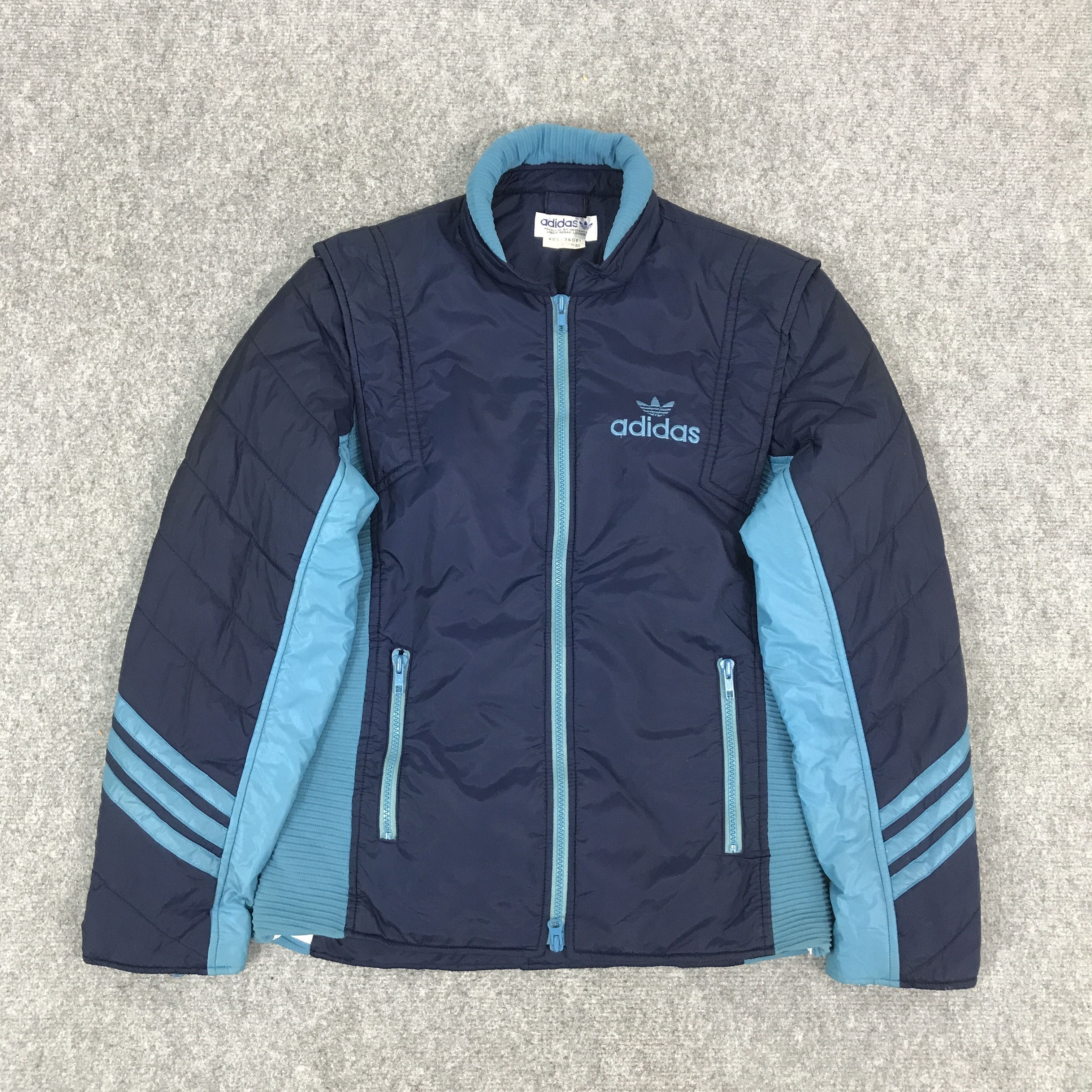 Adidas × Vintage 90s ADIDAS ZIPPER JACKET Size US L / EU 52-54 / 3 - 1 Thumbnail