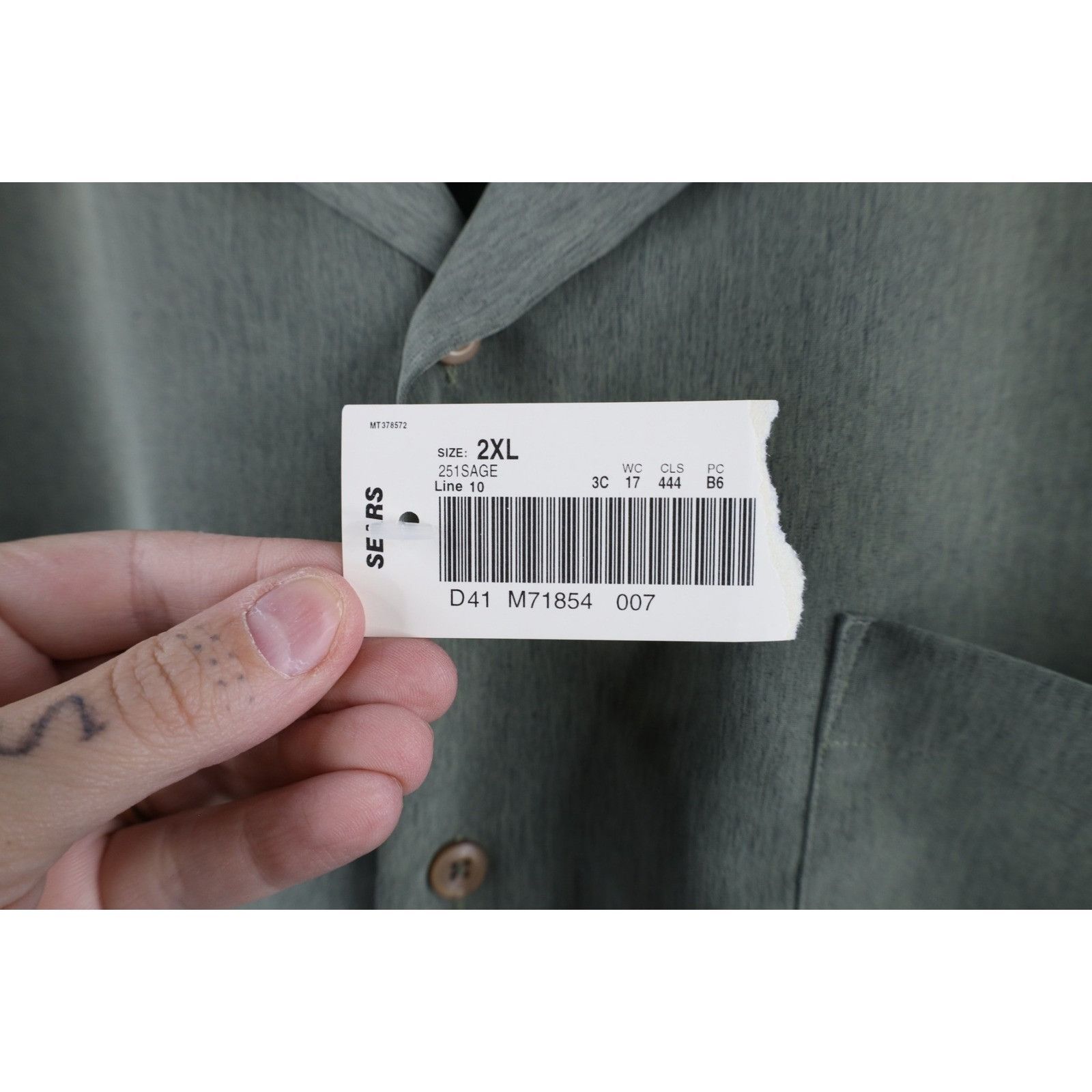 Vintage Deadstock Vintage 90s Streetwear Camp Collar Button Shirt Size US XXL / EU 58 / 5 - 5 Thumbnail