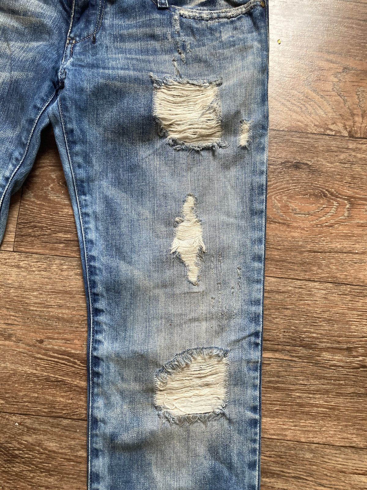 Diesel × Hysteric Glamour Distressed Italy Diesel denim jeans Size US 27 - 3 Thumbnail