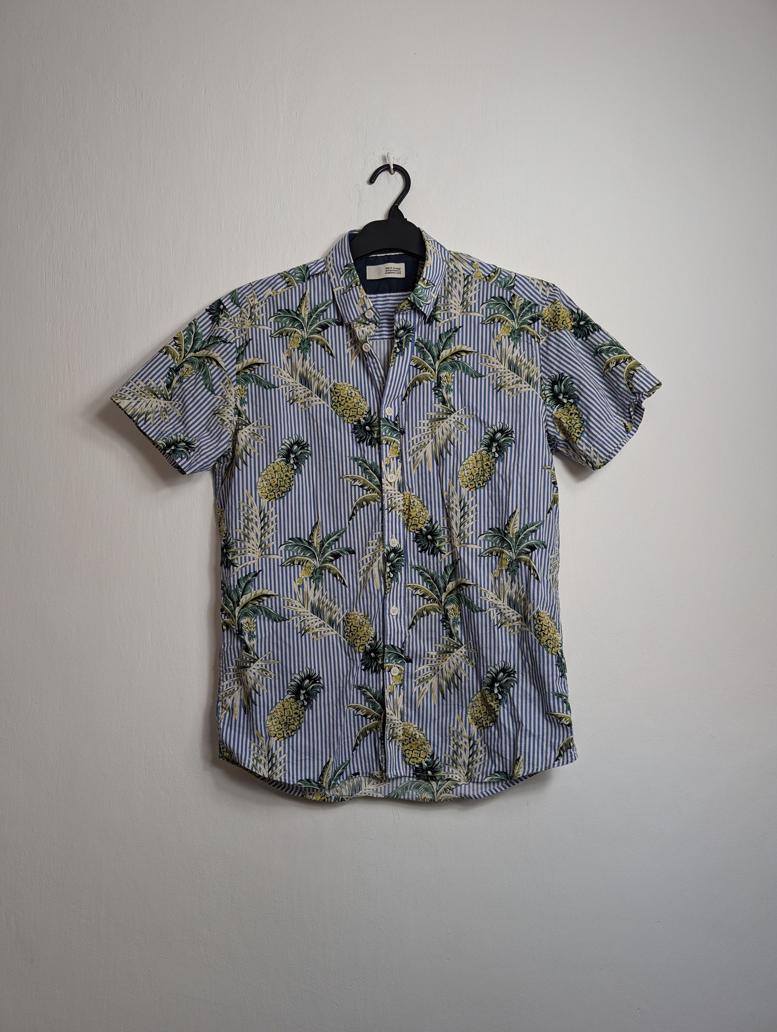 Vintage Vintage Y2K Hawaiian Shirt - Summer Floral Palm Tree Print Size US S / EU 44-46 / 1 - 1 Thumbnail