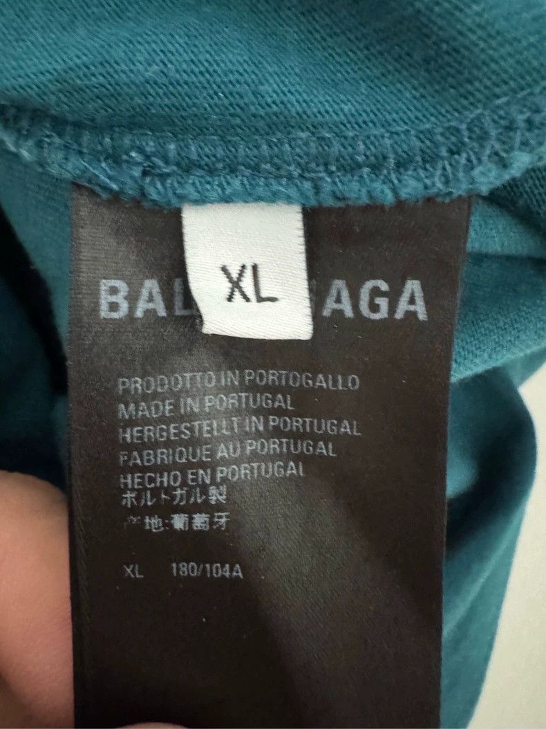Balenciaga Balenciaga Blue short-sleeved T-shirt Size US XL / EU 56 / 4 - 4 Thumbnail