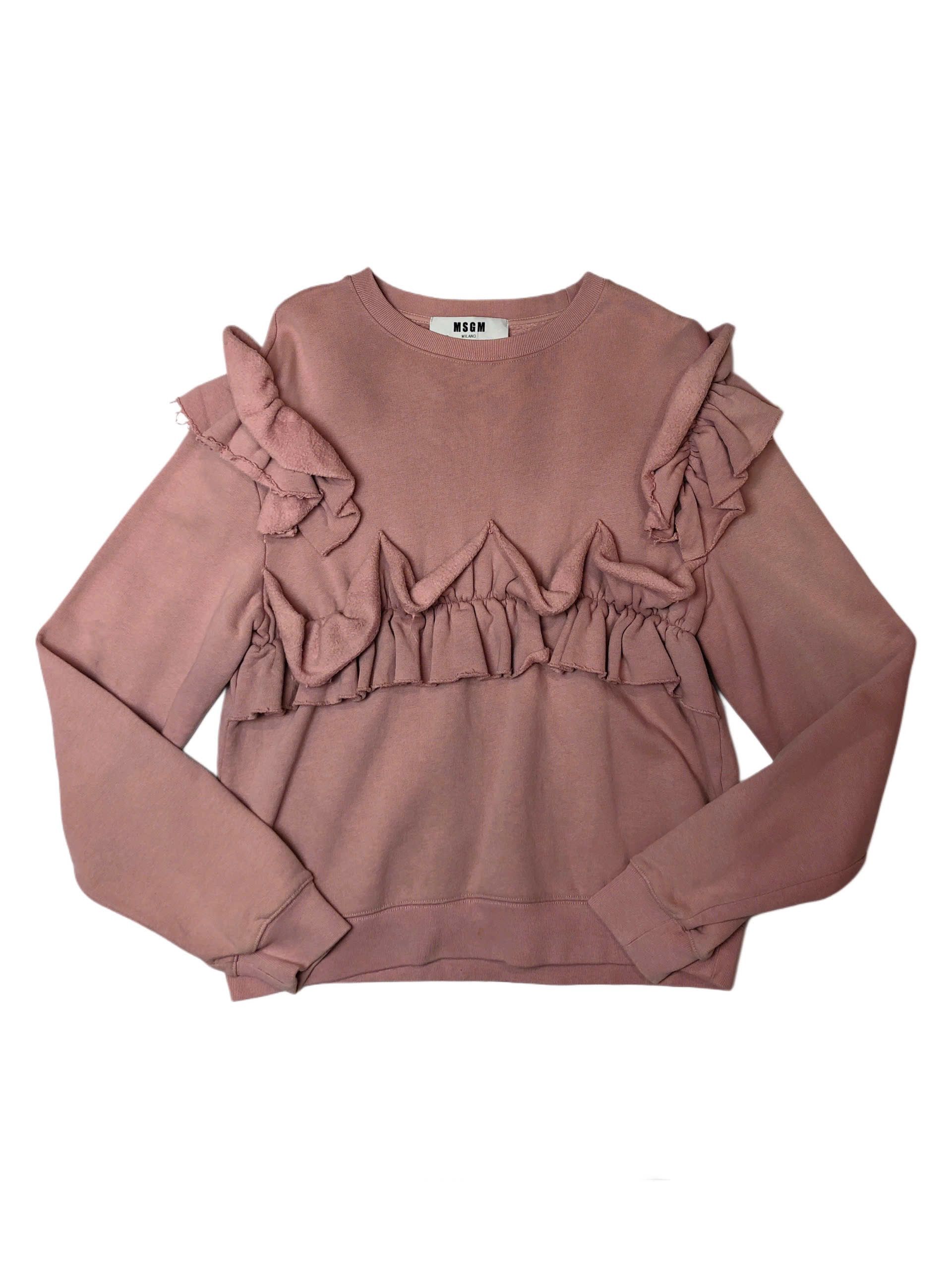 MSGM MSGM Milano Ruffle Sweatshirt Size XS / US 0-2 / IT 36-38 - 1 Thumbnail