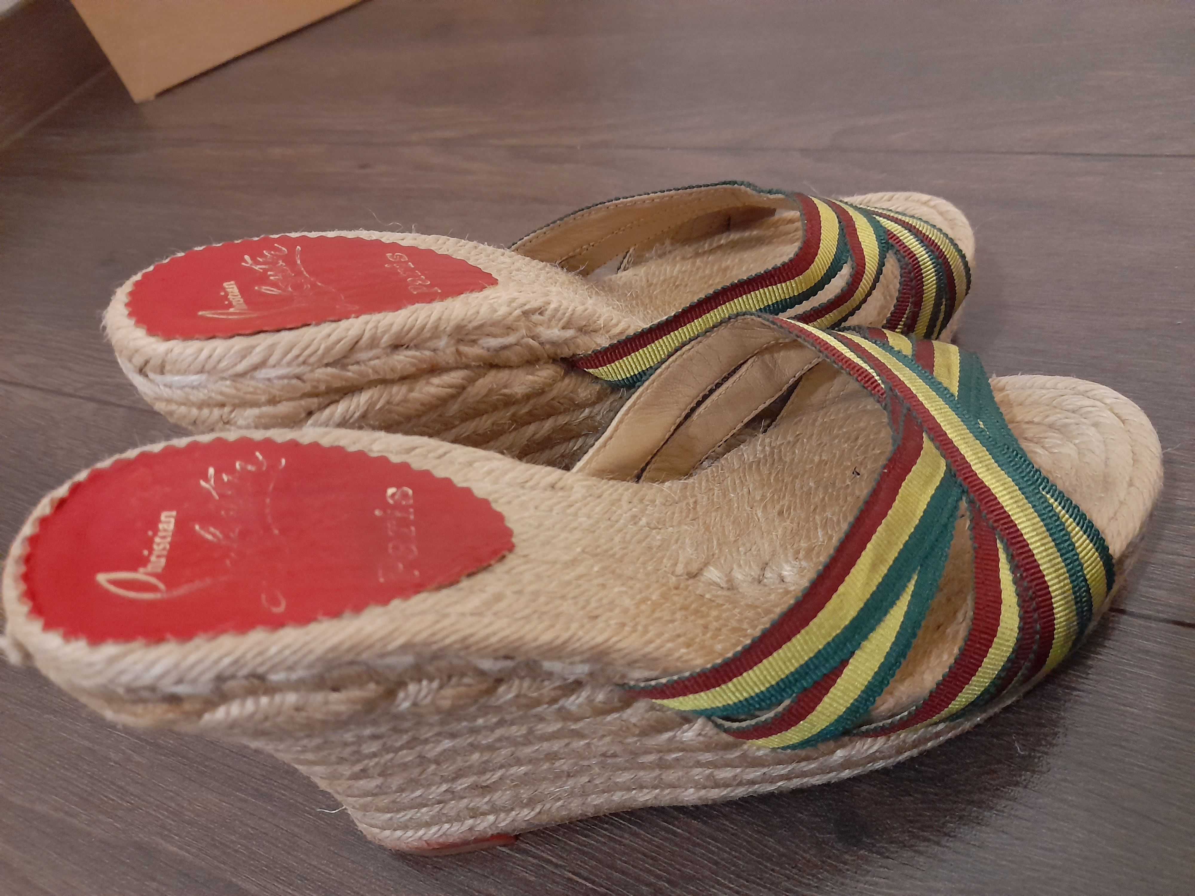 Christian Louboutin Vintage Christian Louboutin Cataribbon Stripe Espadrille Size US 6 / IT 36 - 12 Thumbnail