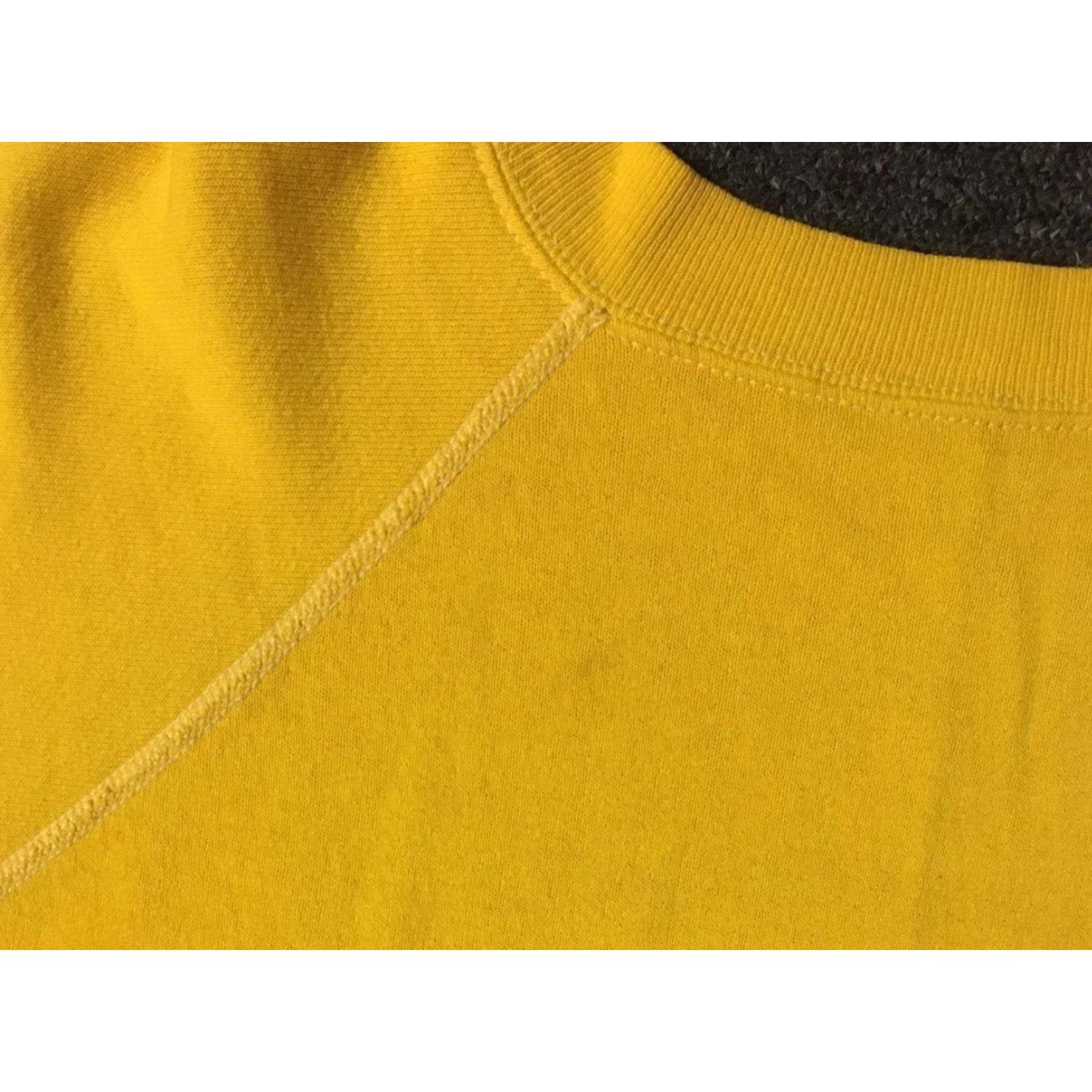 Vintage VINTAGE Vaporwave Hoodie Men L Yellow 70s 80s faded distressed USA Skate Surf Grunge Punk Biker Track Boxy Pullover Shirt Size US L / EU 52-54 / 3 - 7 Thumbnail
